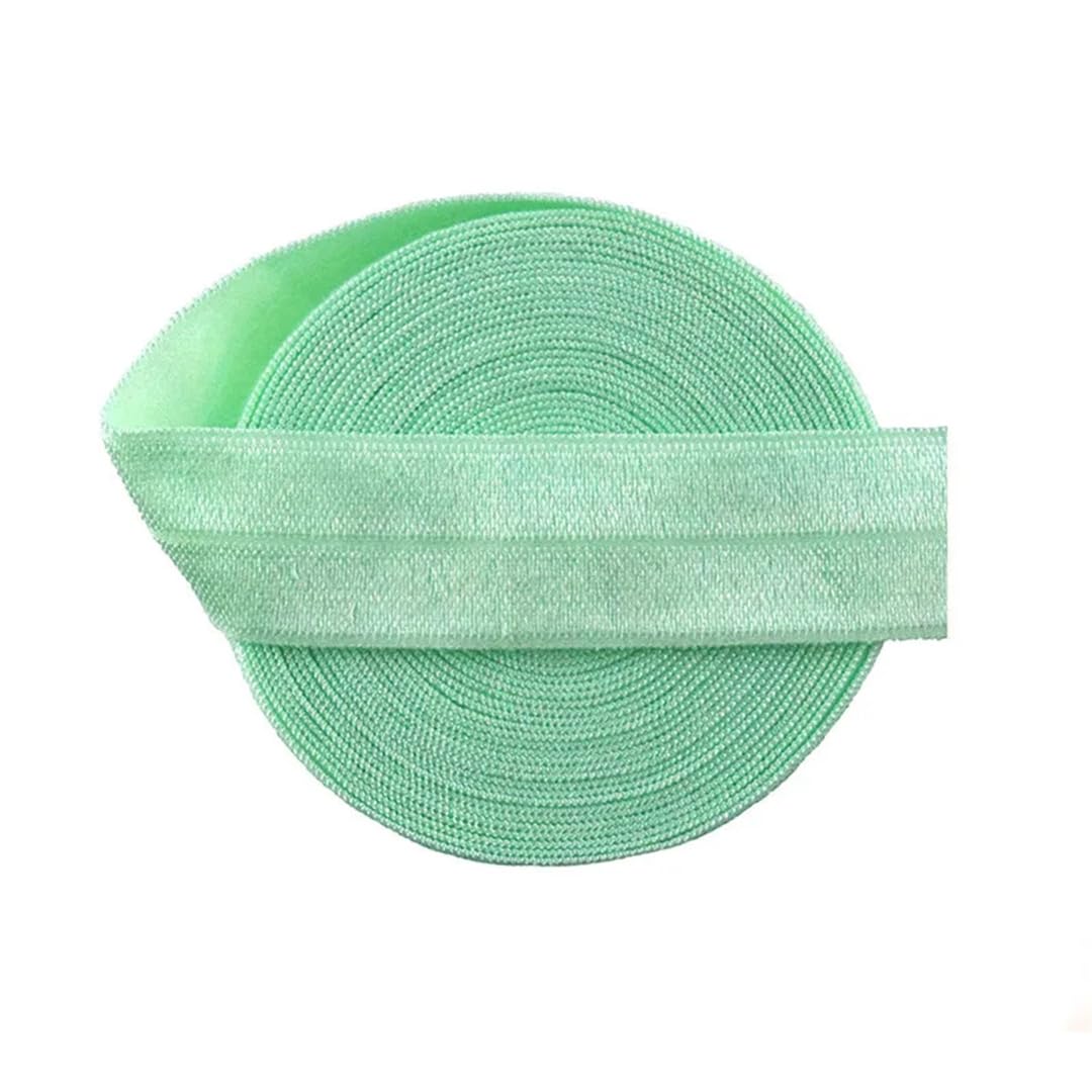nylon suave goma cintura, Banda elástica de satén de licra, brillante, plegable, de 50 yardas, 3/4", 20 mm, for el pelo, diadema, adorno for costura de vestidos