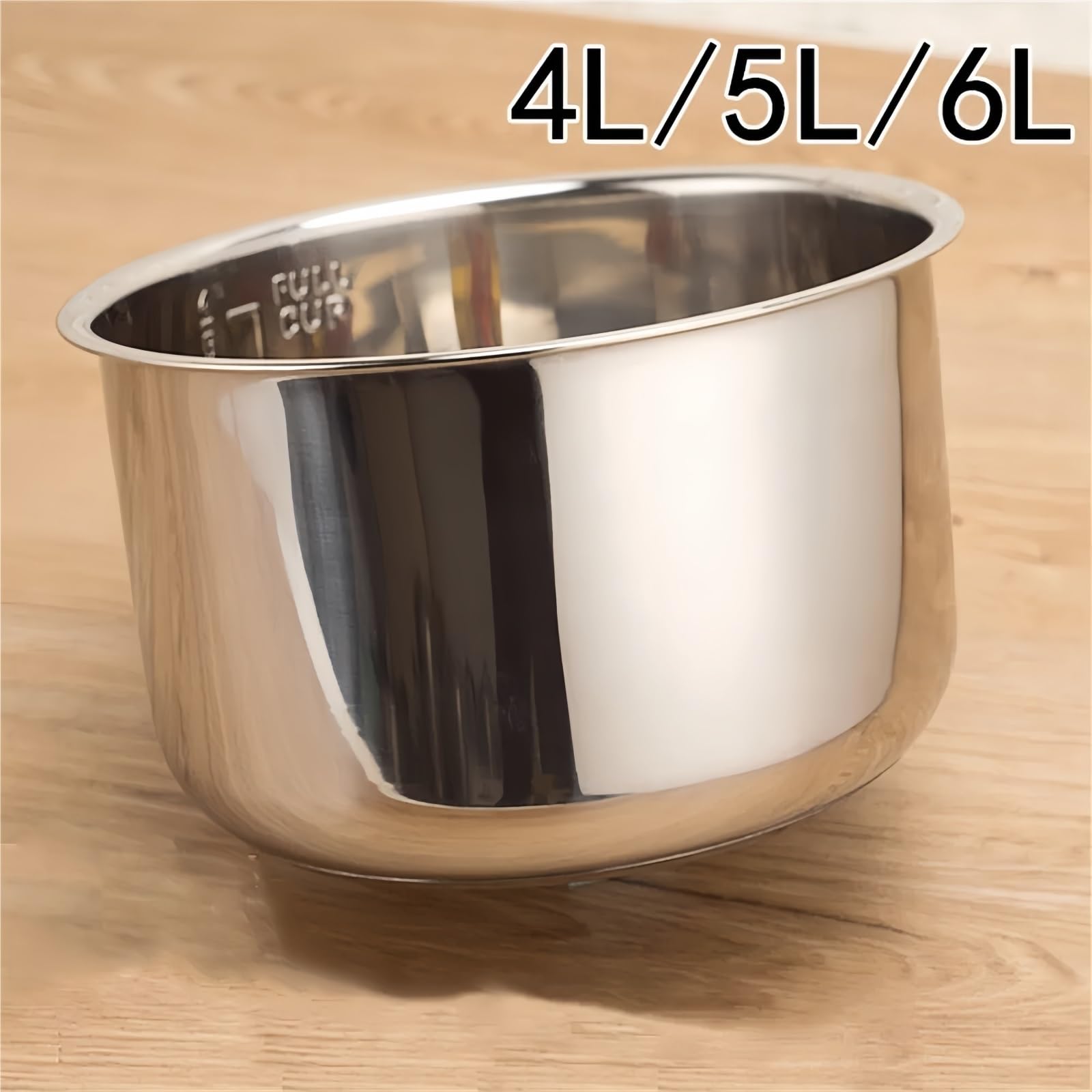 Pentola a pressione 4L 5L 6L Pentole for riso antiaderenti in acciaio inossidabile interne ﻿ ﻿ ﻿(5L-high135-136mm)
