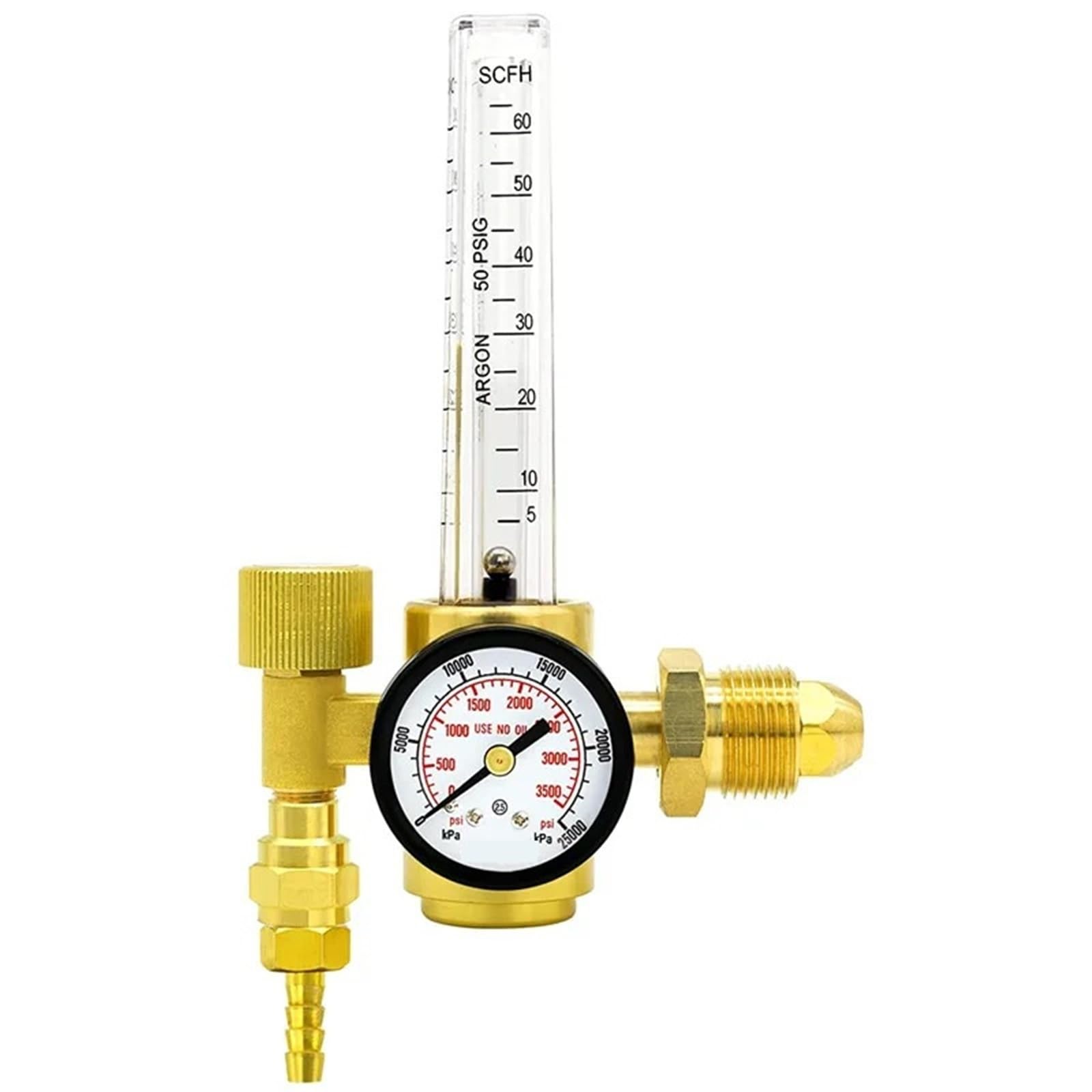 Trgyjgkf One Color Ar-191 Economical Anti Drop All Copper Argon Pressure Reducer Cross Border Arc Welding Machine Reducing Valve(Cga580)