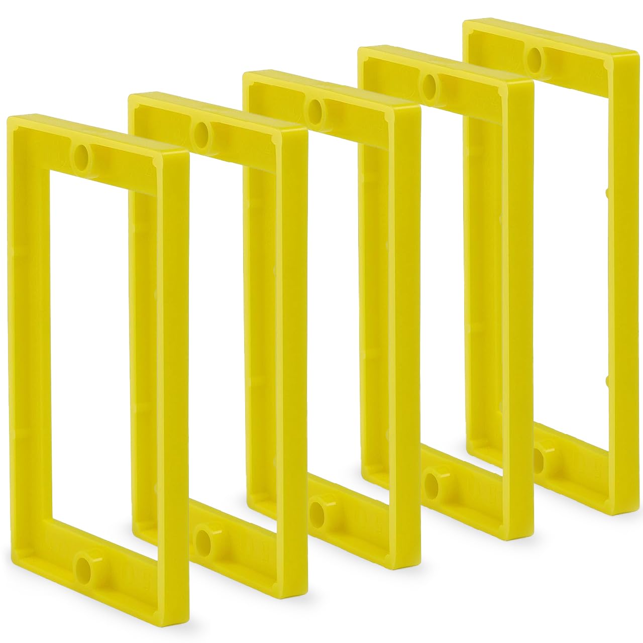 1/4" Single Gang Receptacle Outlet Box Extenders - UL Listed - Electrical Outlet Extender for Electrical Box and Electrical Outlet Switches (Pack of 5)