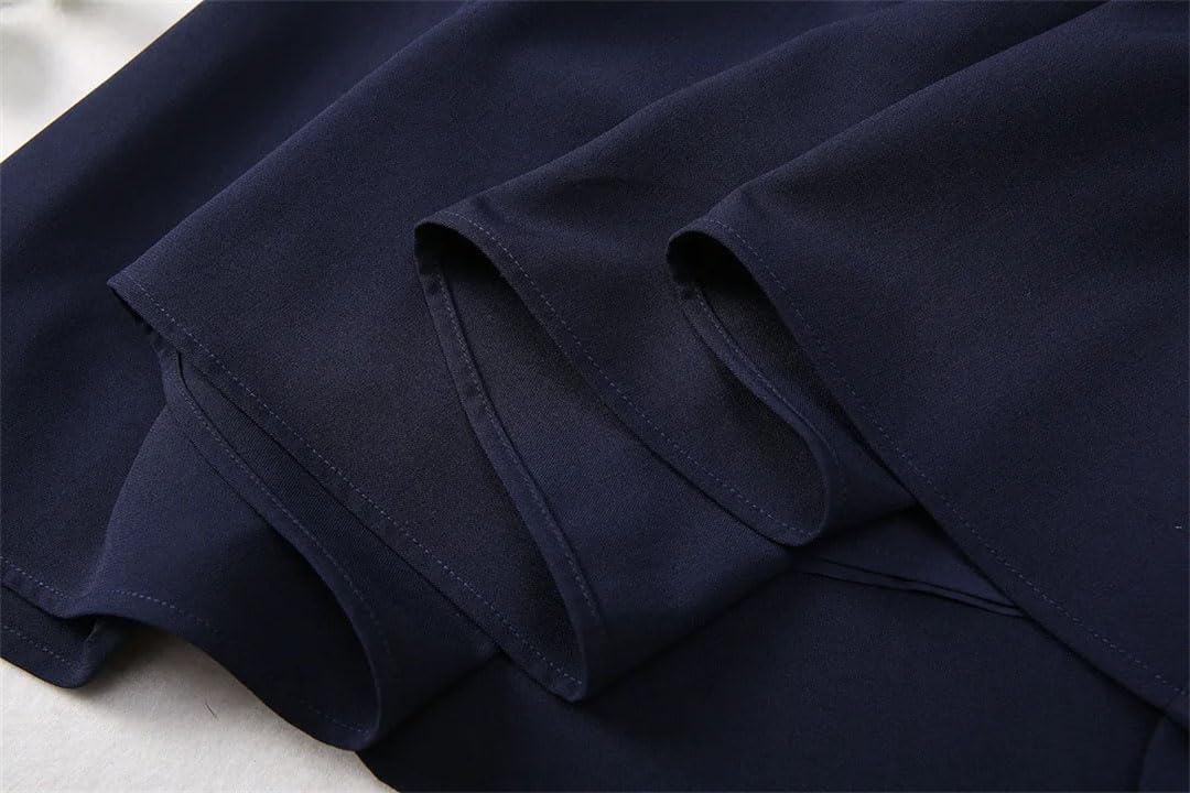 Damska elegancka elegancka sukienka imprezowa z krótkim rękawem, sukienki midi
