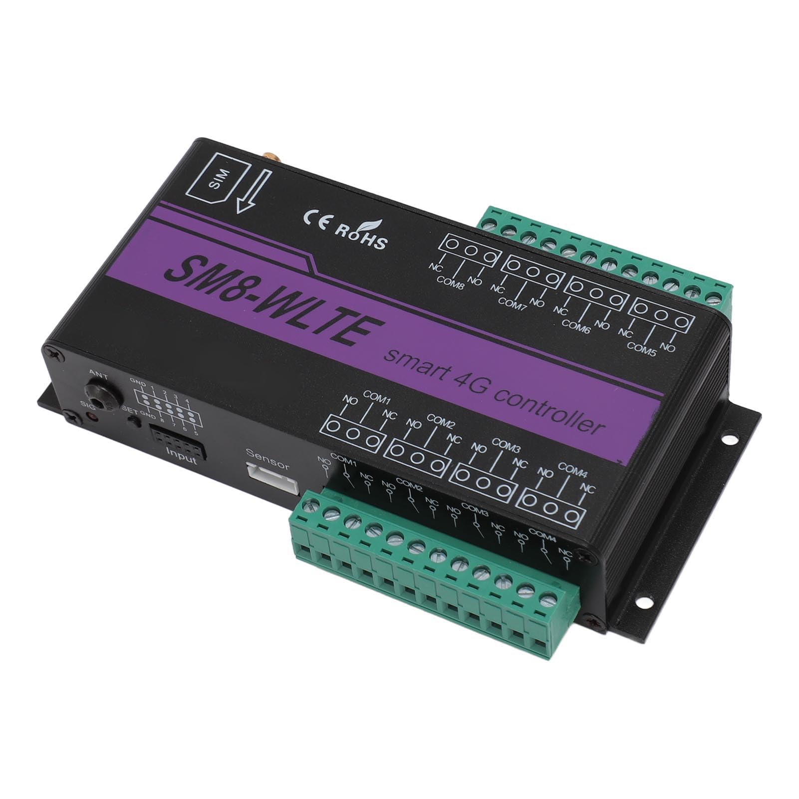 Alarma de Humedad y Temperatura 4G Tarjeta SIM SMS Alarma de Falla de Energía Interruptor de relé de Control Remoto GSM con Enlace WEB de Aplicación para Control Industrial