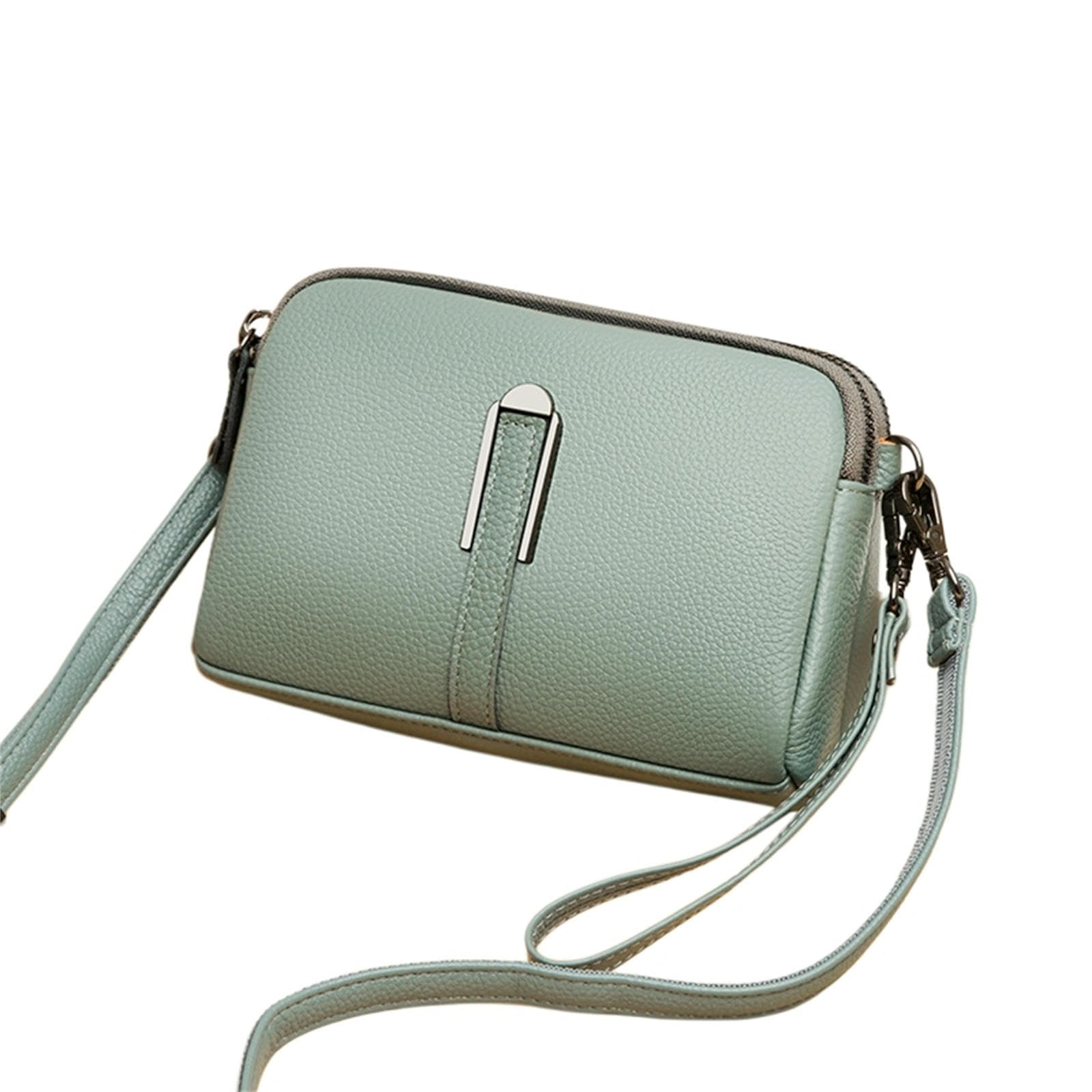 Borsa A Tracolla Casual Elegante E Versatile, Pochette-Azzurro