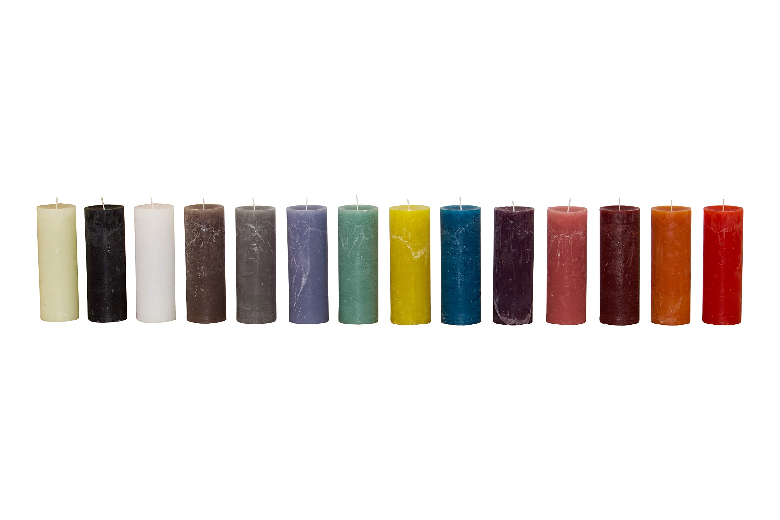 Set di 4 candele a pilastro, candela, corona dell'Avvento, senza