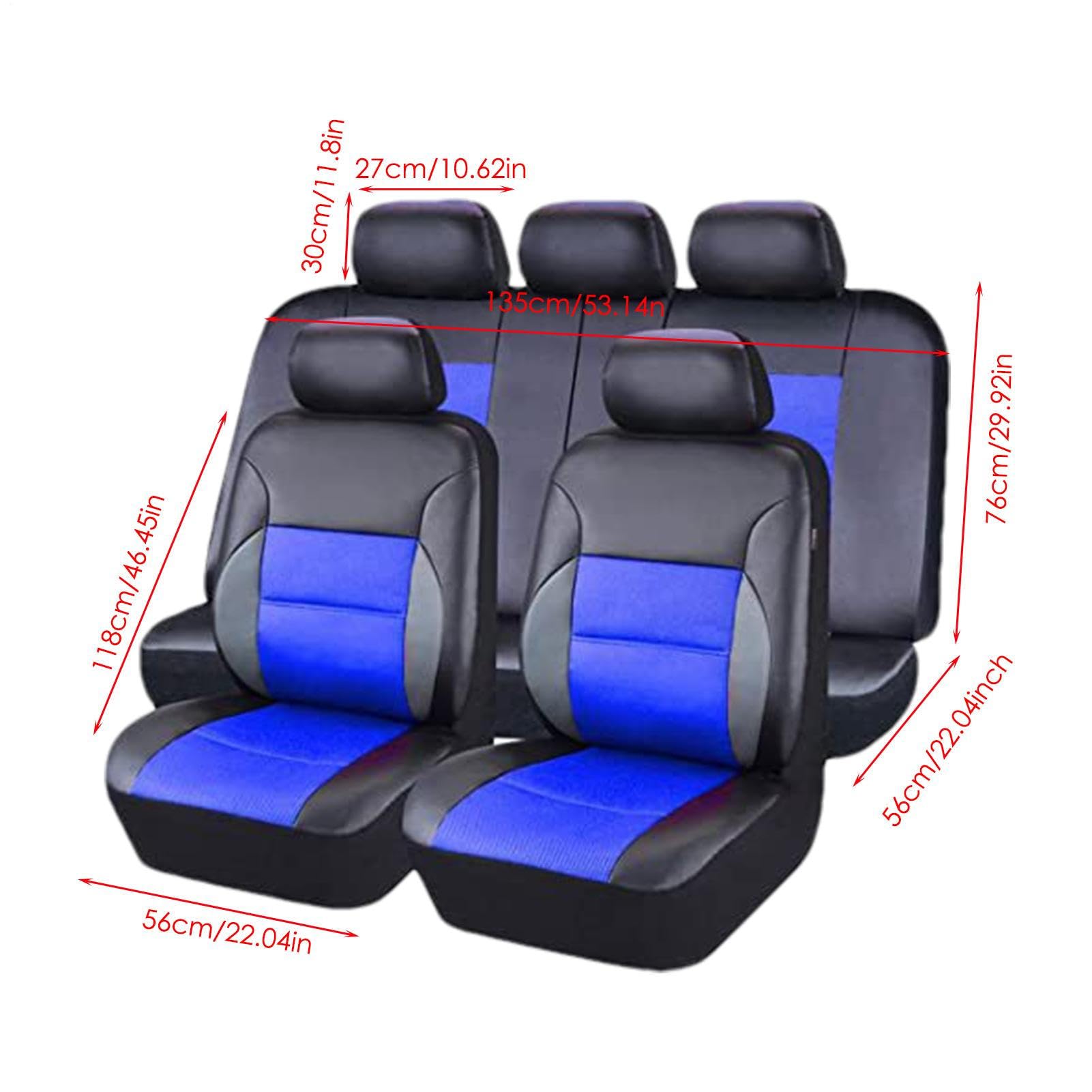 Generisch Fundas de asiento de coche, antideslizantes, impermeables para