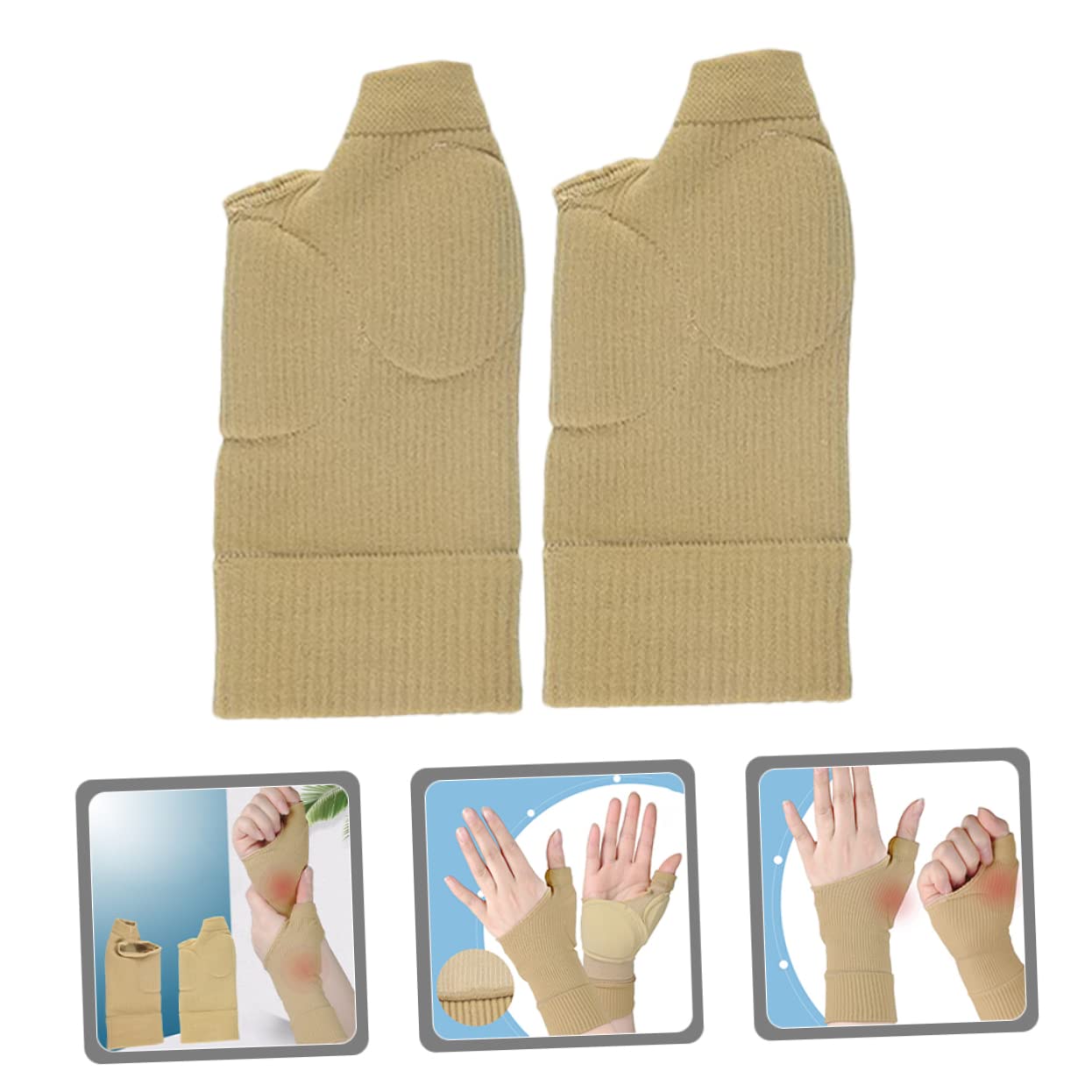 VICASKY 1 Pair Sports Wrist Brace Gym Wrist Straps for Men Support Wrap Breathable Protector Fitness Accessory