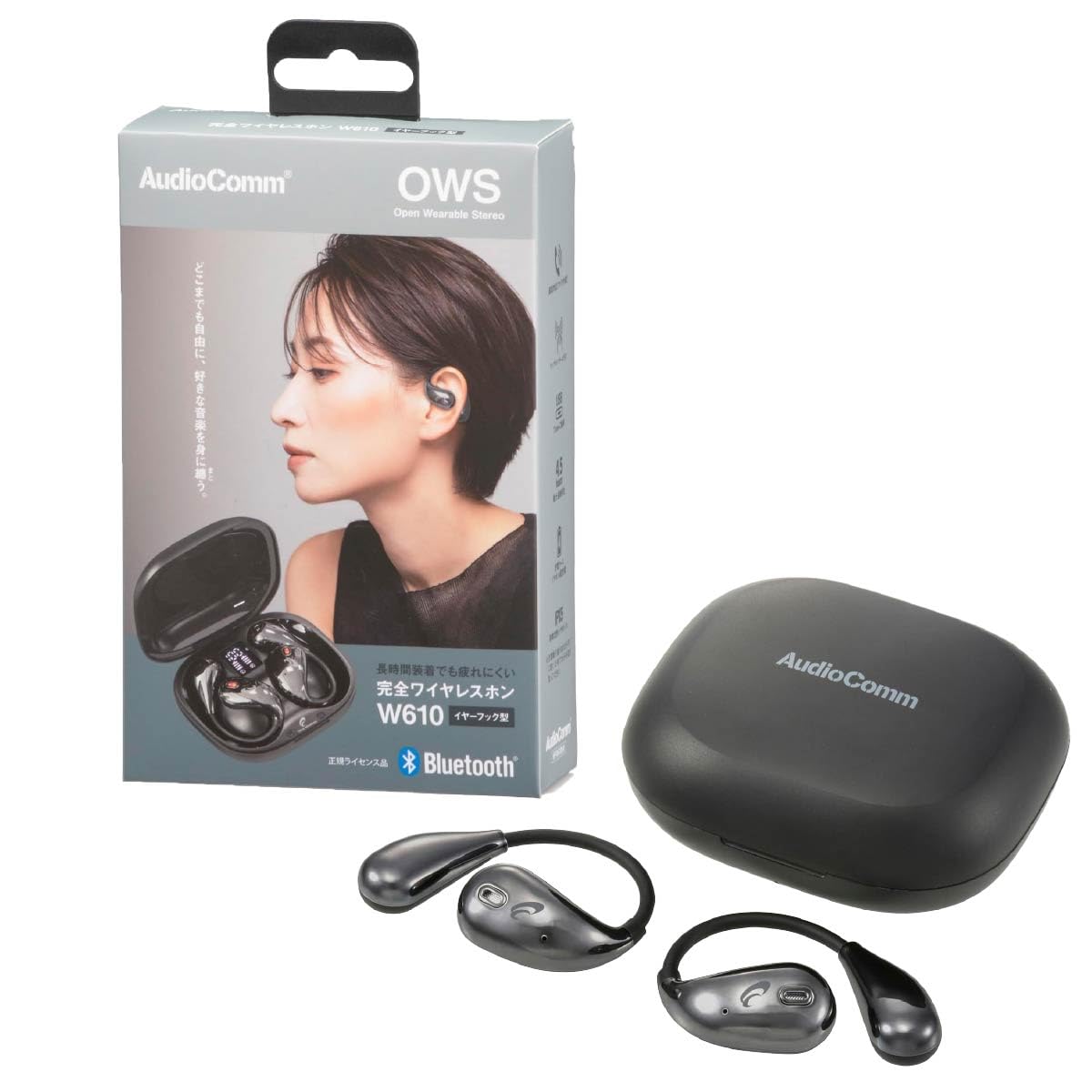 Amazon.co.jp: オーム(OHM) AudioComm イヤホン bluetooth ワイヤレス