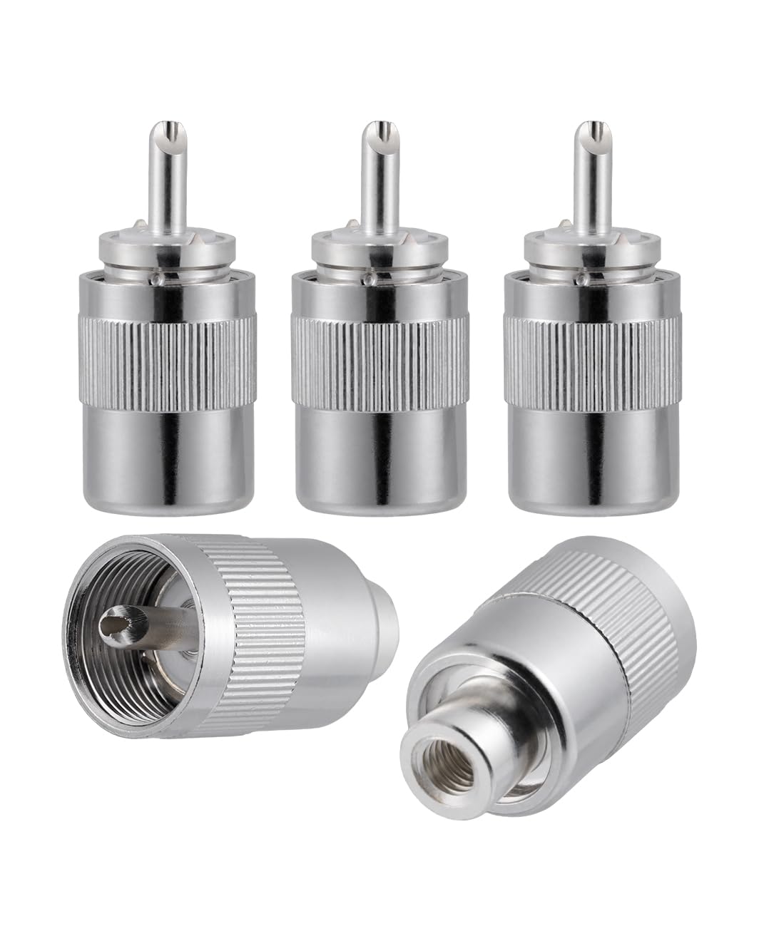 10 Connettori N Femmina A Crimpare Per Cavo RF LMR400 E RG213, Made In USA