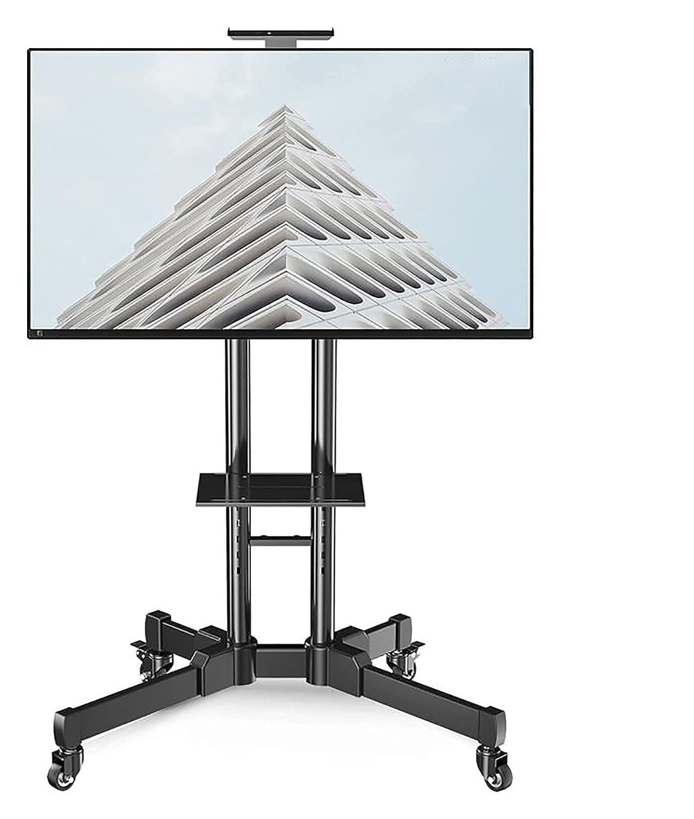 OLSKFUH Mobile Tv Stand, Rolling Tv Stand, Mobile Tv Cart, Display Tv Stand Display Universal Stand, Tv Mobile Stand Floor Cart Hanger,