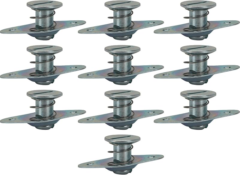 Fixadores de painel de 1/4 de volta Speedway Motors com montagem embutida e ejeção automática, pega de 1,27 cm – Pacote com 10