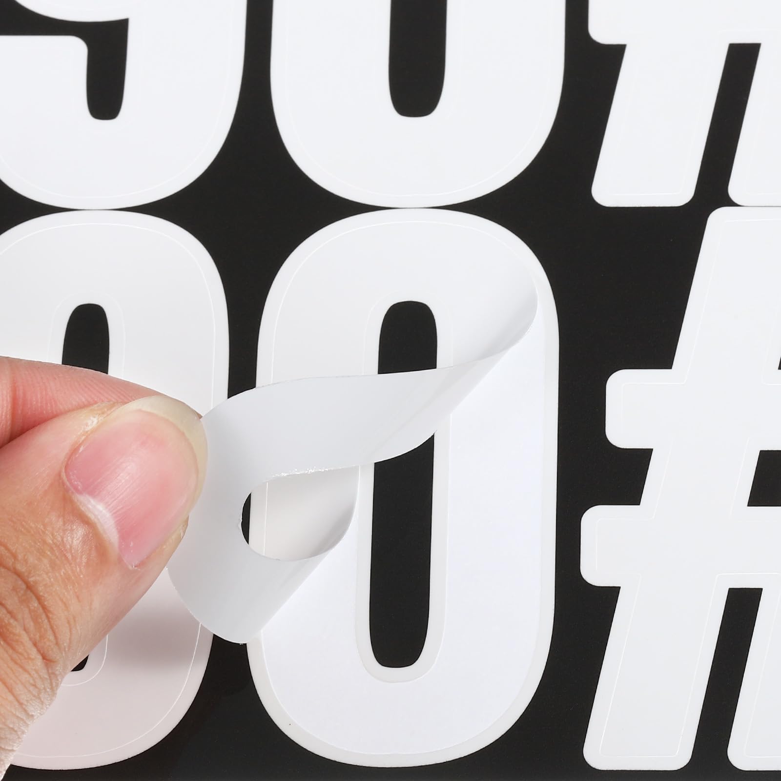 170 Autocollants Chiffres Et Lettres En Vinyle Grandes Enseignes De