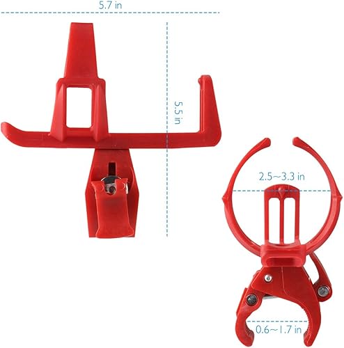 Miniatura 7 de Accmor Porta botellas de agua para bicicleta, sin tornillos, soporte universal para tazas de bicicleta, jaula giratoria de 360 grados, soportes para