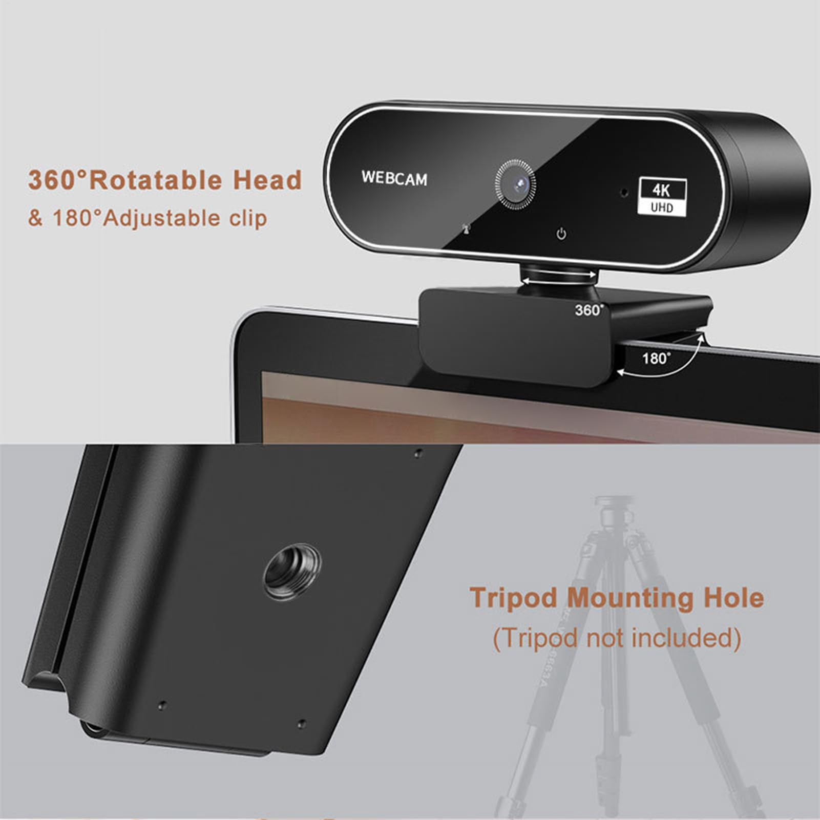 Webcam 4K Per PC - Videocamera Senza Fili | Fotocamera Full HD Per Lo Streaming | Webcam Ultra-nitida per Computer Portatile | Videocamere per Chiamate Professionali, Riunioni, Ord Webcam 4K Per PC - Videocamera Senza Fili | Fotocamera Full HD Per Lo Streaming | Webcam Ultra-nitida per Computer Portatile | Videocamere per Chiamate Professionali, Riunioni, Ord