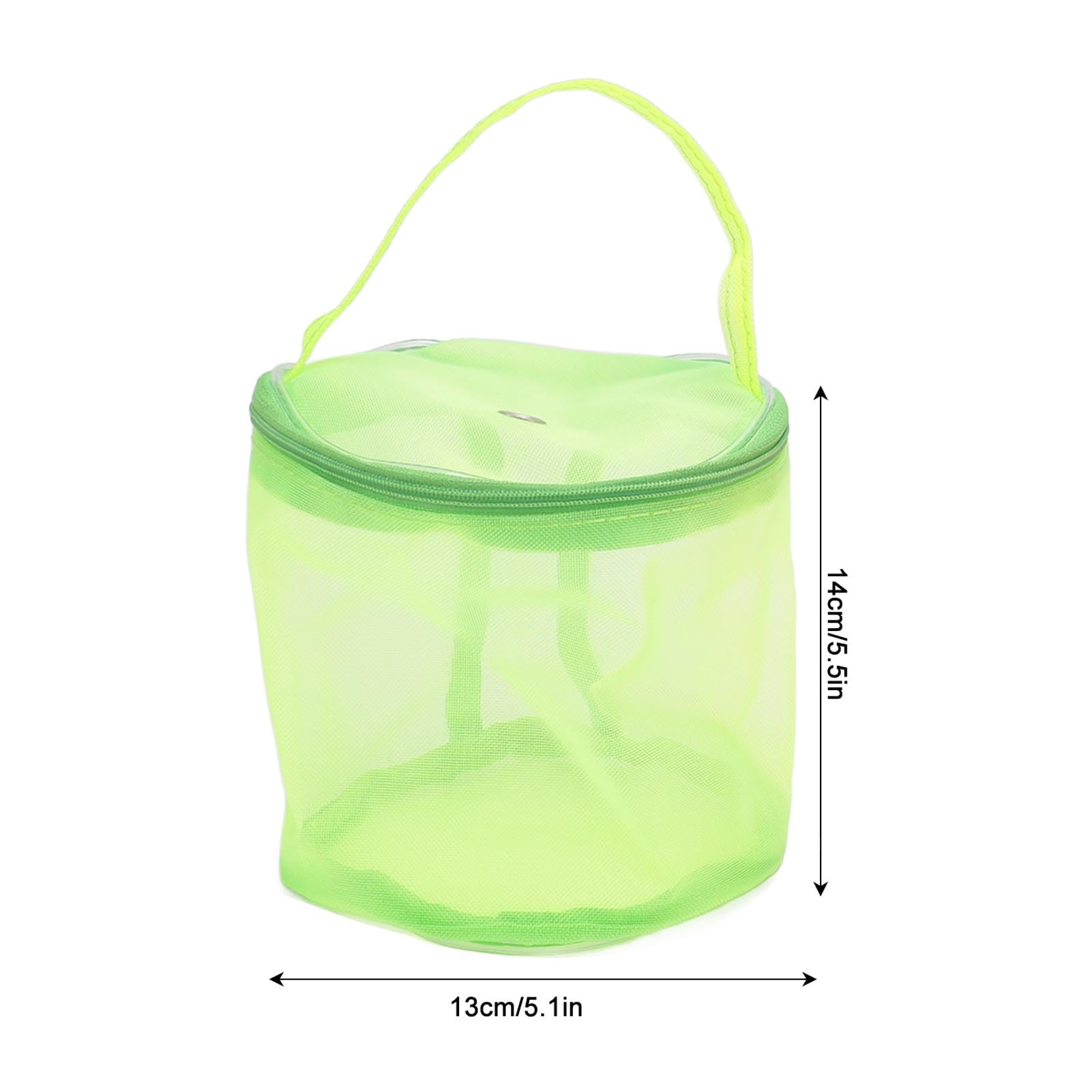 2Pcs Empty Mesh Yarn Bags,Mesh Holder Yarn Storage Organizer, Foldable Mesh Knitting Bag for Crochet Hooks Sewing Accessories