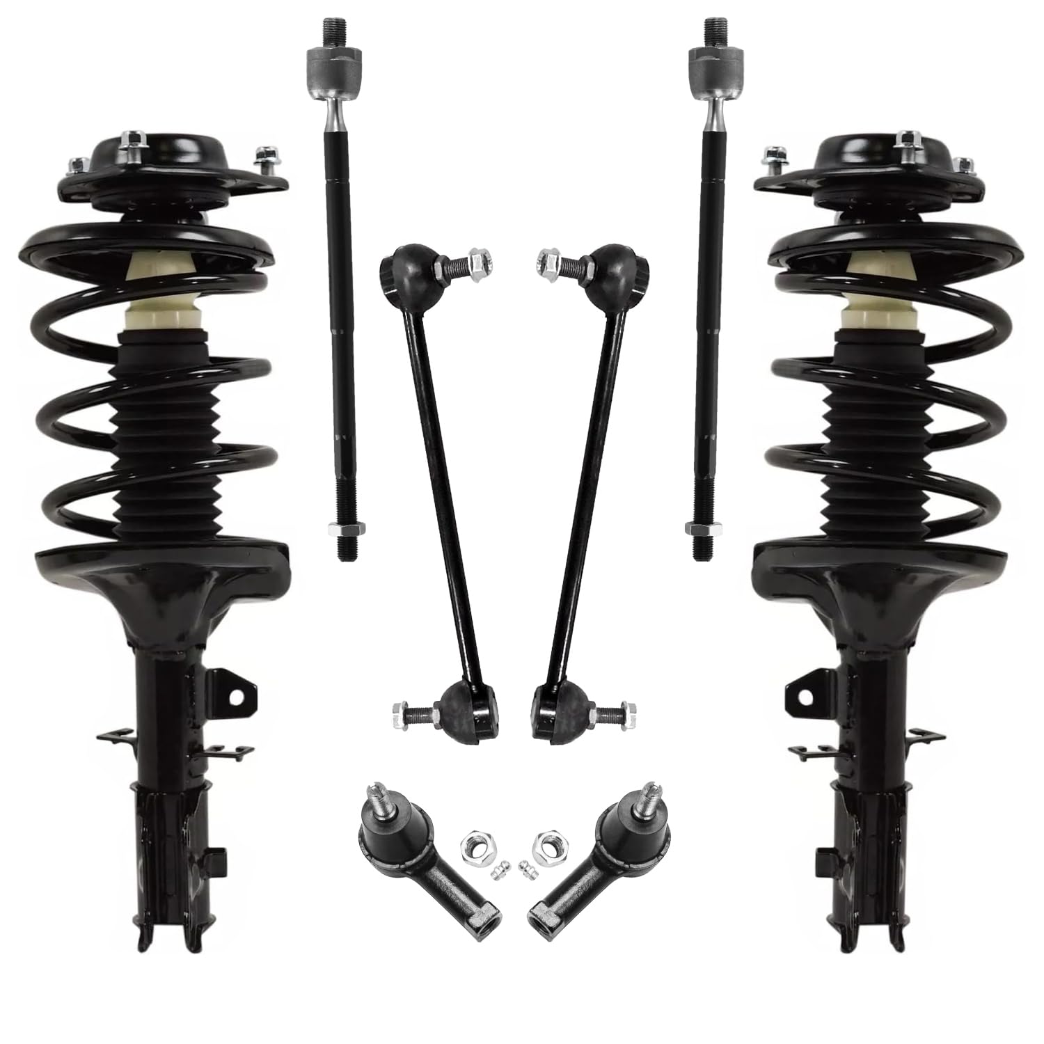 Detroit Axle - 8pc Front Struts Kit for 2005-2009 Kia Spectra Spectra5