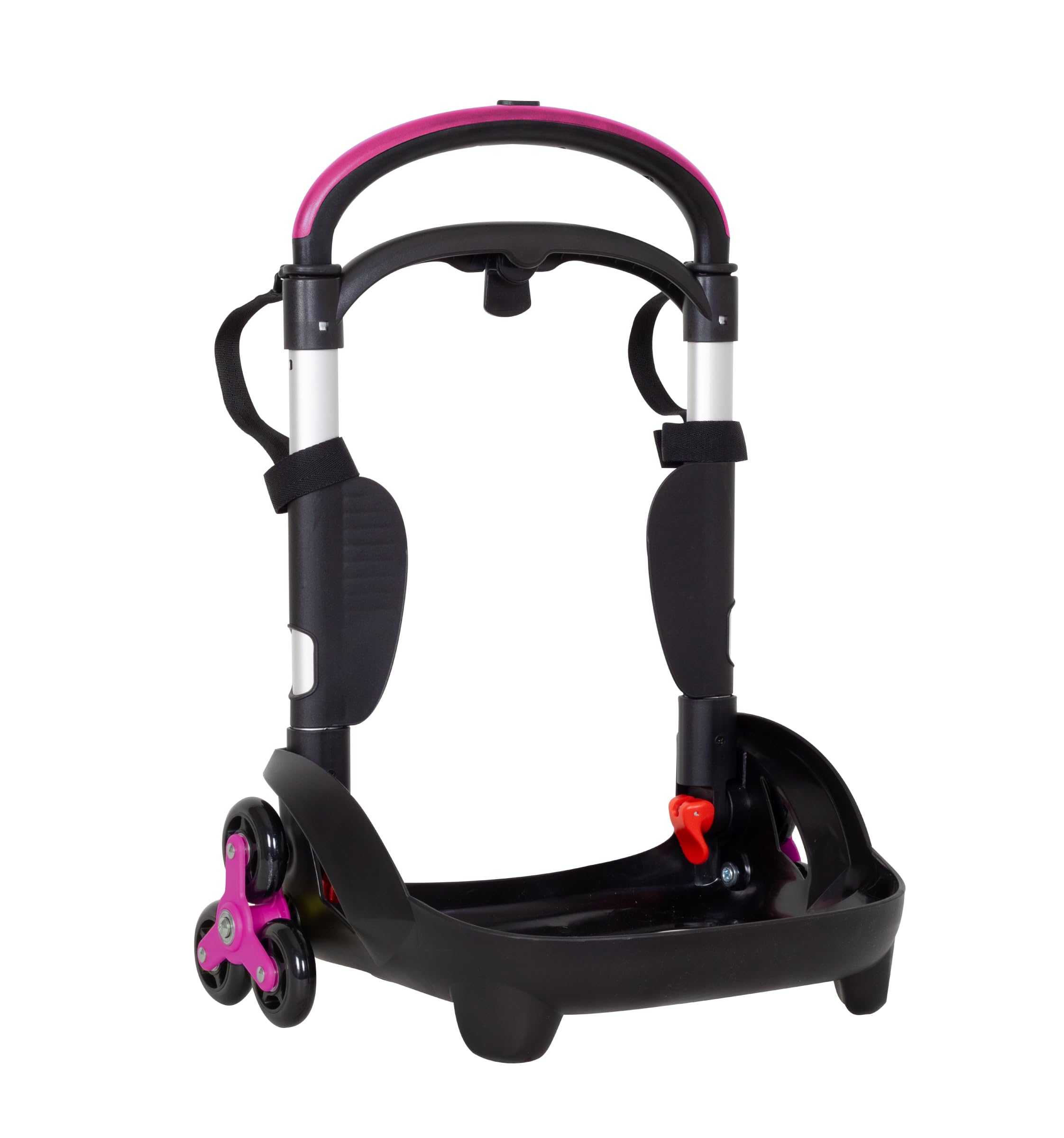 Seven Carrello Trolley Portazaino Be Box Flex 3 Ruote, Fucsia, Accessori Zaino, Scuola Elementare, Per Bambina