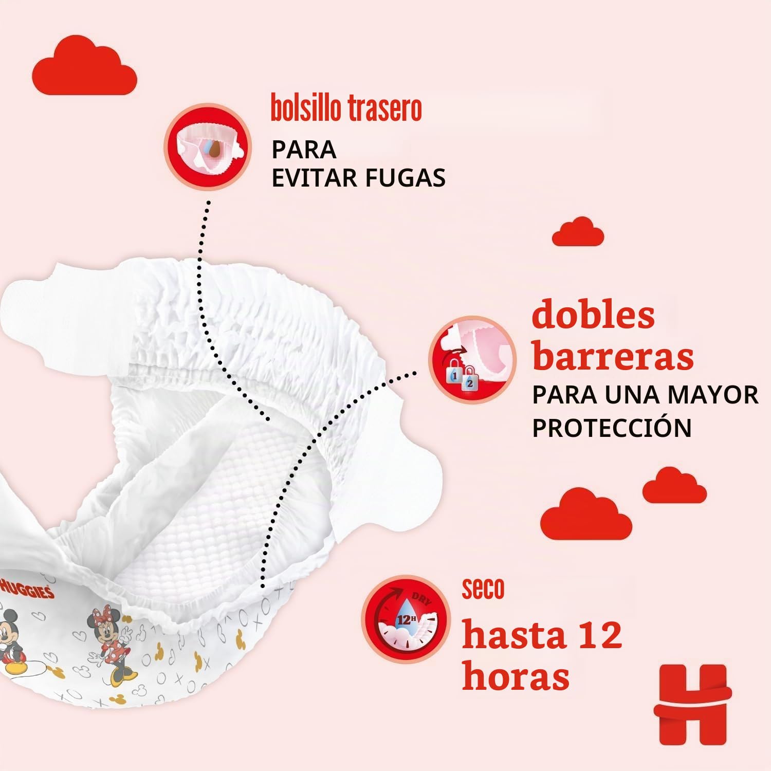 Huggies Little Movers Diapers, Size 5 (11-25 Kg), Ultra Absorbent, Disney Design, Giga Pack, 126 Pcs