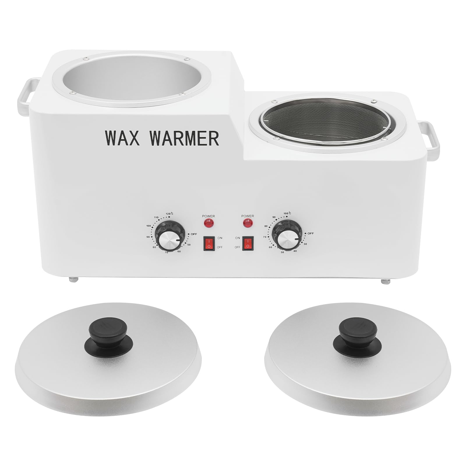 Waxmelter, Depilatorio de cera de doble pared con función de calefacción, 600 W, calentador de cera grande (9 litros), regula la temperatura (50-120 °C), ideal para depilación, estudios de