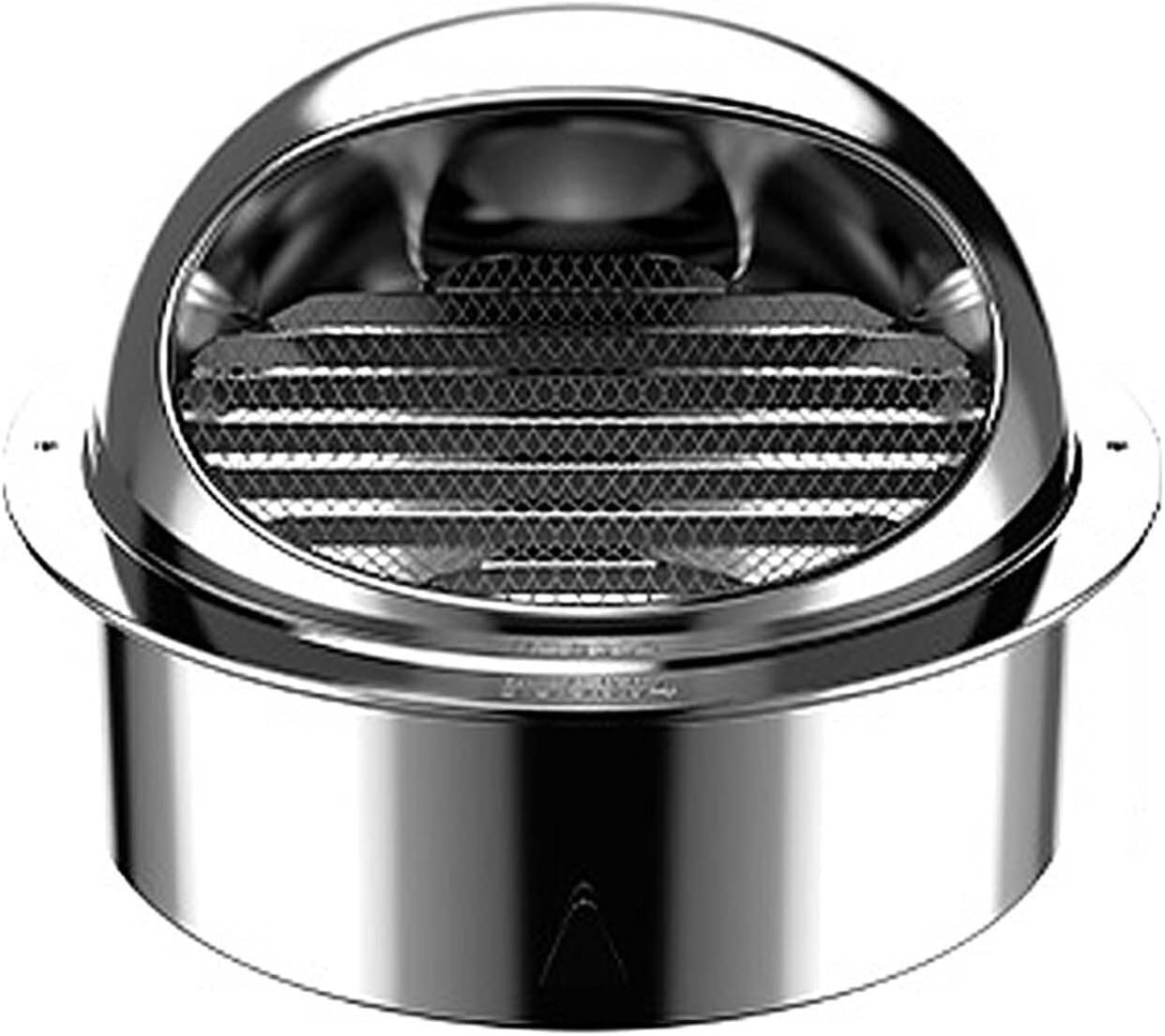 JvFbjLF Commercial/Home Exhaust Grille Wall Mounted 304 Stainless Steel Vent Round Vent Hood(130mm)