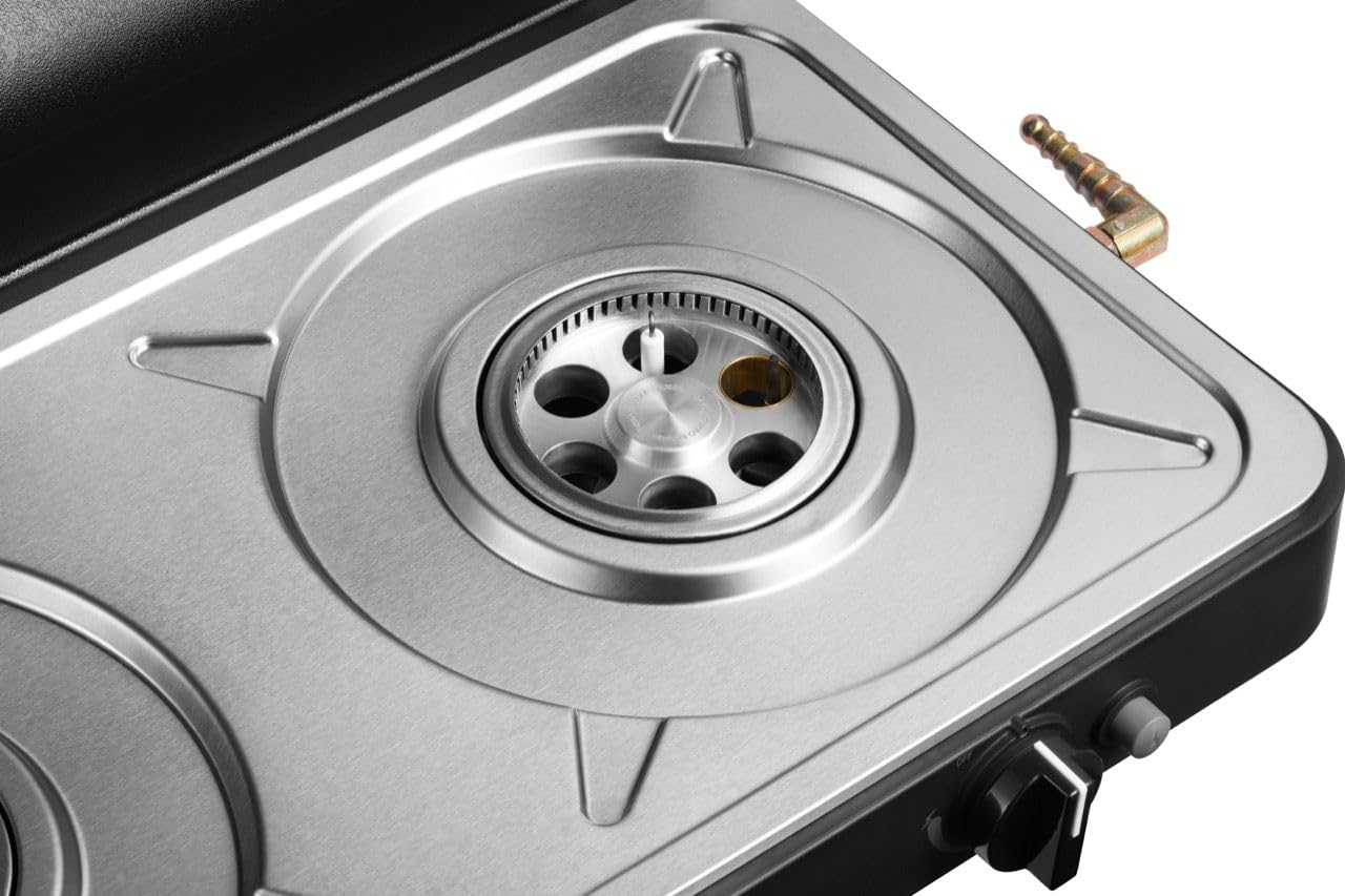 CADAC - 2 Cook 3 Turbo Deluxe - Plástico - Acero - Aluminio - Gas Barbecue - Camping Grill - Negro