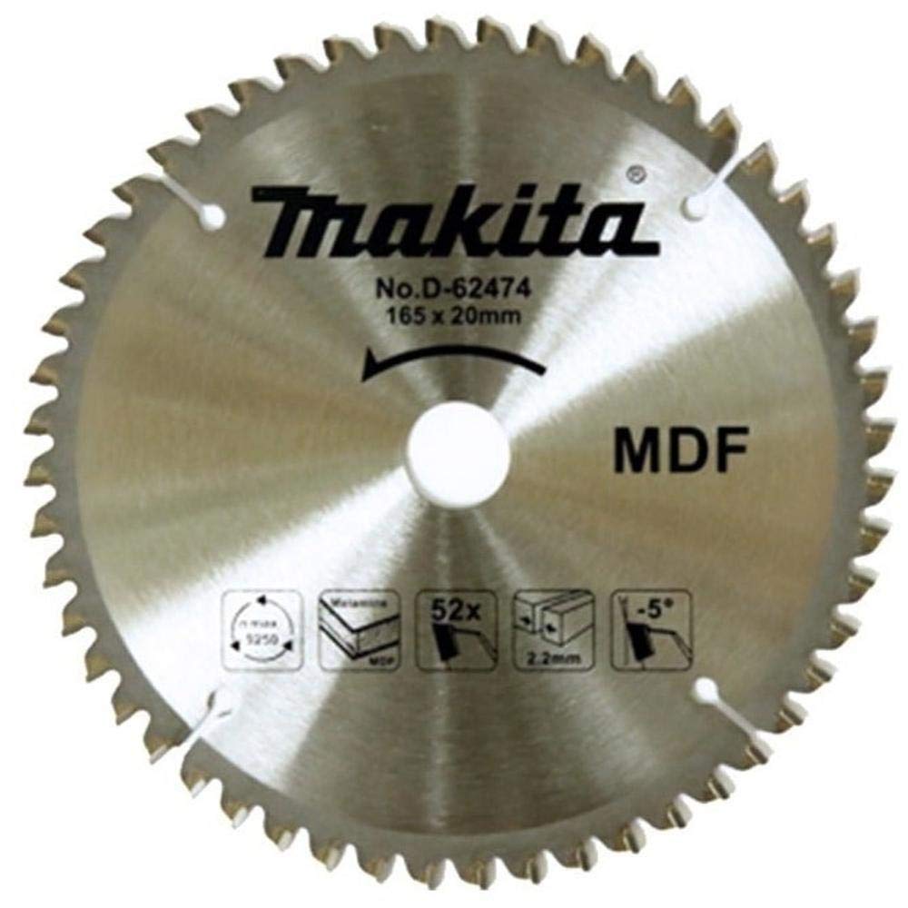 Disco De Serra P/Mdf 165mm X 20mm X 52t - D-62474 Makita | Amazon