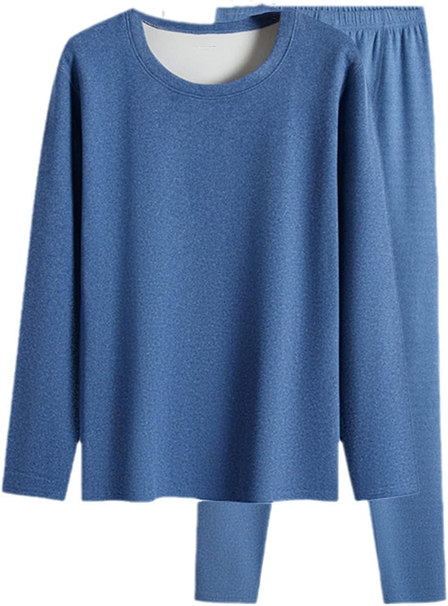 Alloaone Men's Thermal Underwear Set Thick Elastic Autumn Clothes Pants