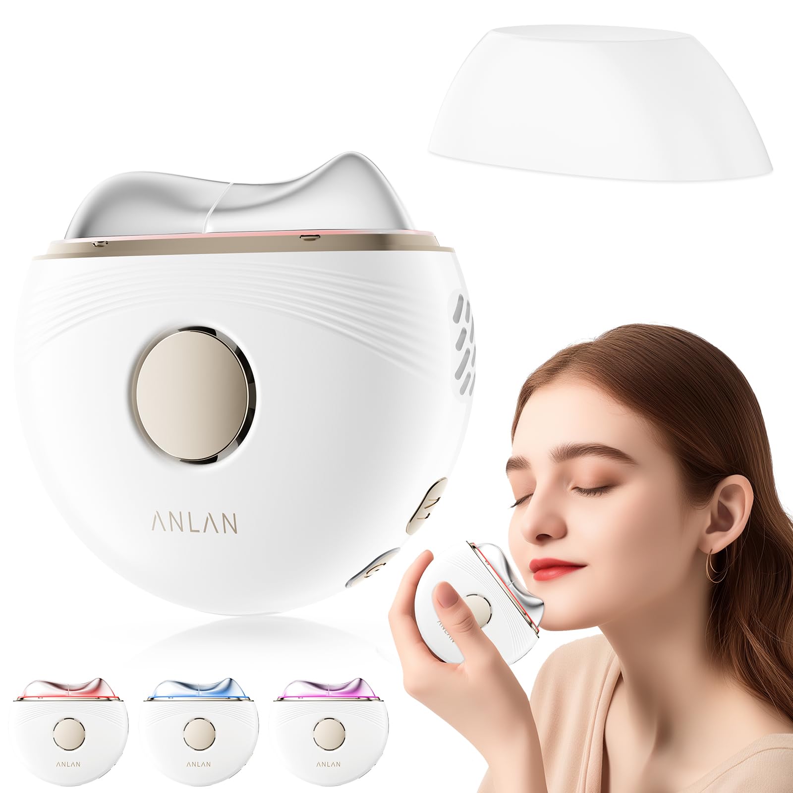 EMS Gua Sha ANLAN Electric Facial Massager for Wrinkles Blue