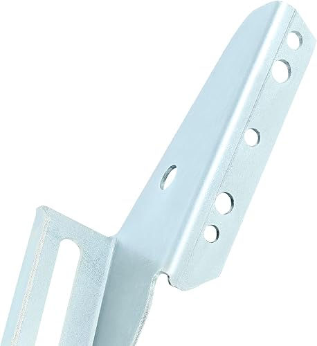 Miniatura 8 de KUAFU 2 piezas de soporte de ala de remolque de ajuste universal para litera, soporte de ala de pontón, soporte de ala en V, acero plateado