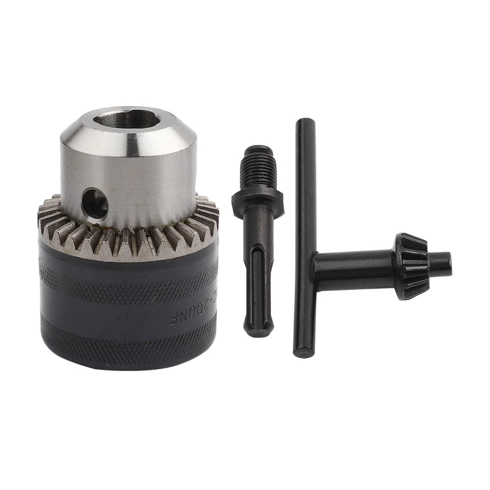 mandrino a chiave Kit adattatore for mandrino autoserrante da 3,0-16MM 1/2-20UNF tipo chiave con gambo tondo con
