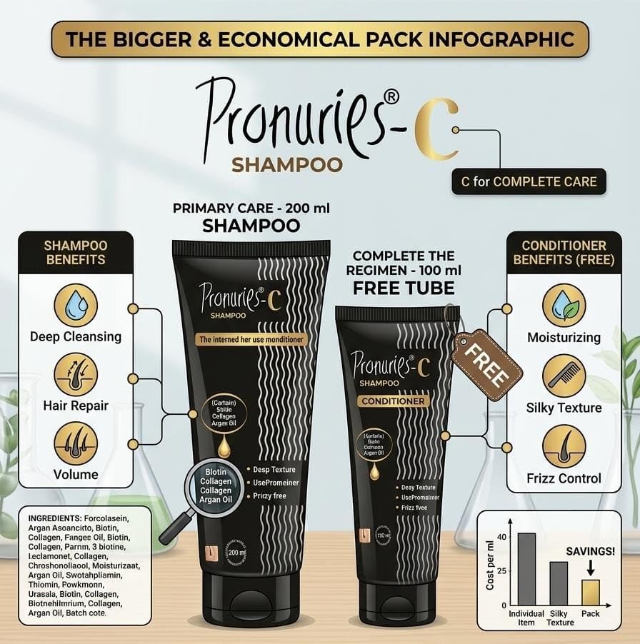 AKUA Pronuries-C Shampoo 200 ml with Conditioner 100 ml - Image 3