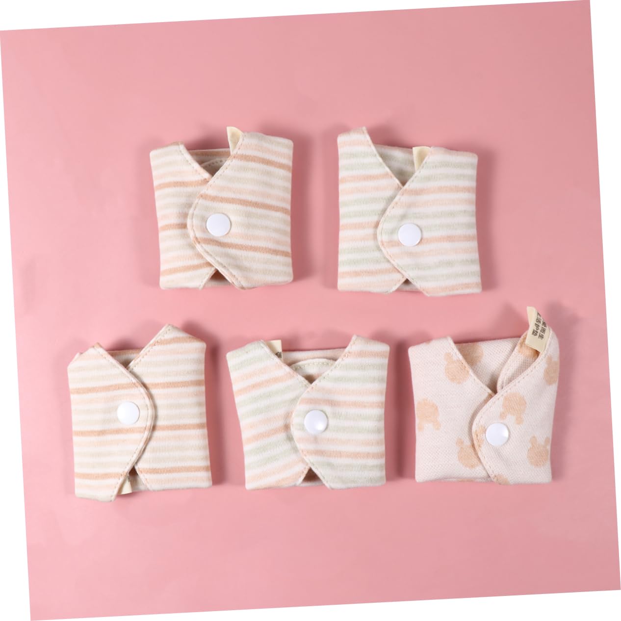 PLAFOPE 2 Juegos de Toallas Reutilizables para Mujer Compresas Menstruales para Viajes Súper Absorbentes Y Lavables 5 Unidades