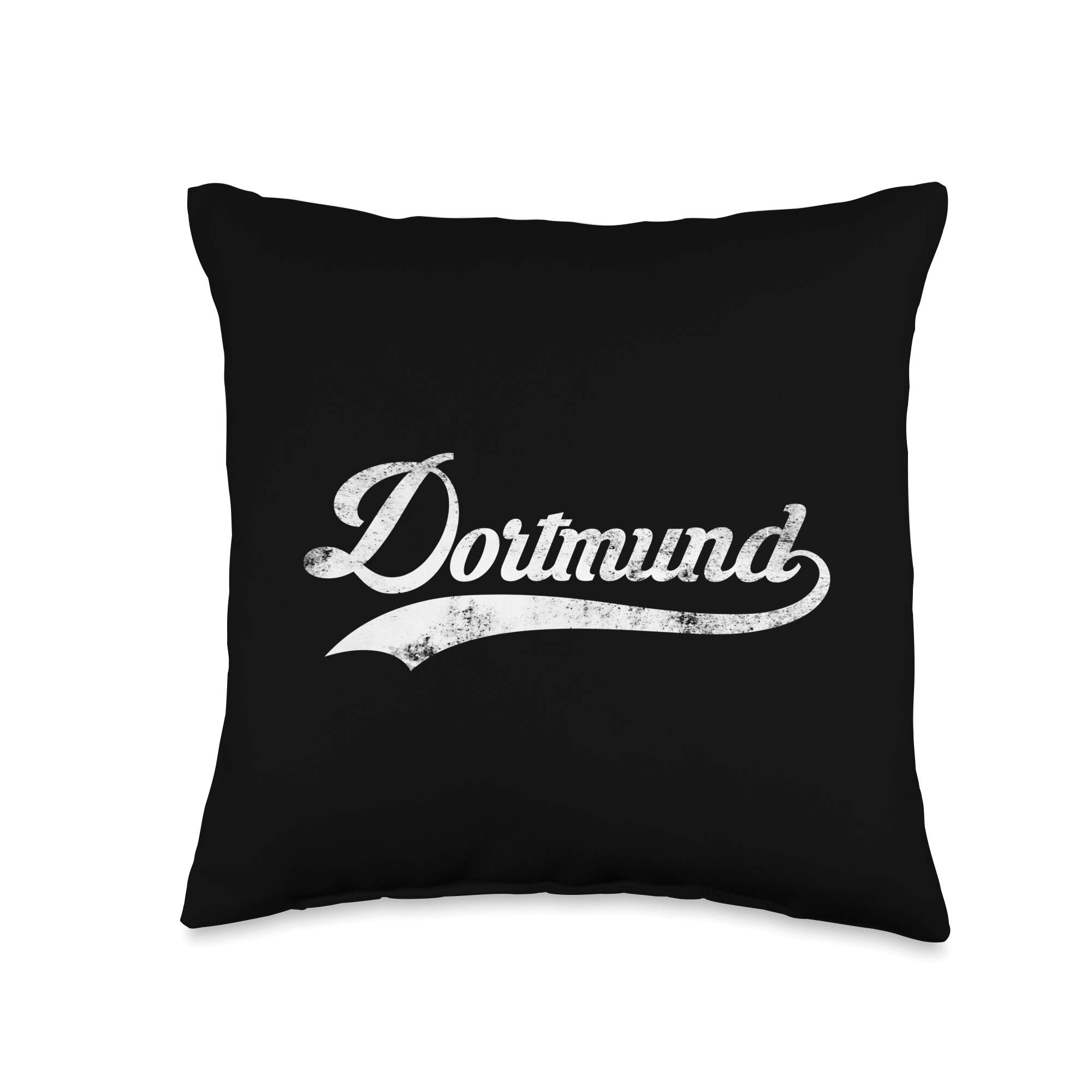 Dortmund Creationz Co. Dortmund City Vintage Design-Cool Old School Throw Pillow, 16x16, Multicolor