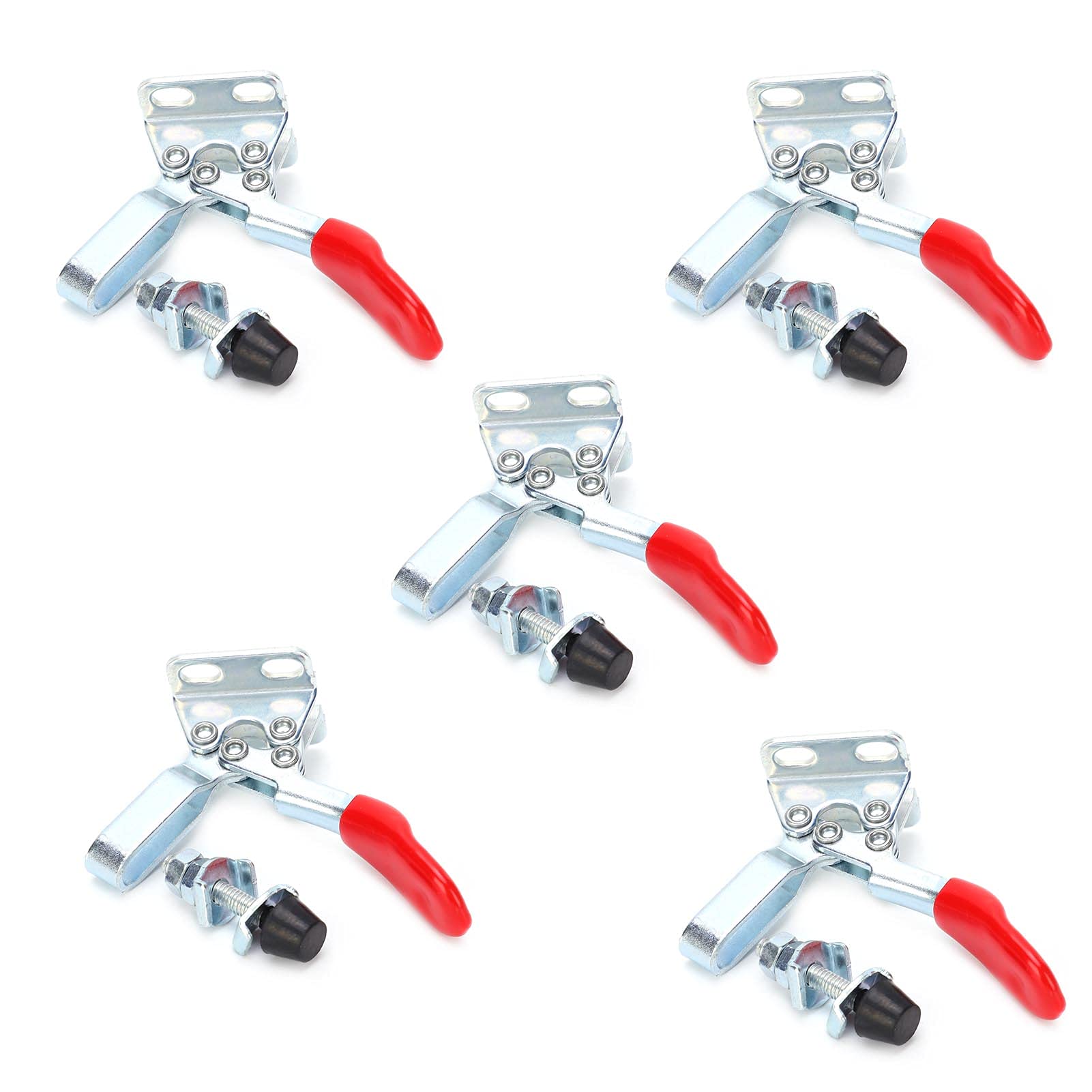 5 Sztuk Toggle Clamp Fixture Poziomy Zacisk Quick Release Hold Down Clamp Zacisk Narzędzi do Obróbki Drewna