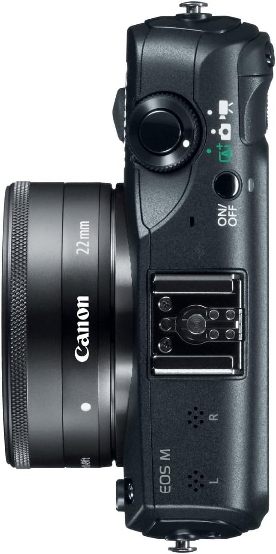 Canon EOS M 18.0 MP Compact Systems Camera with 3.0-Inch LCD and EF-M22 STM Lens Black