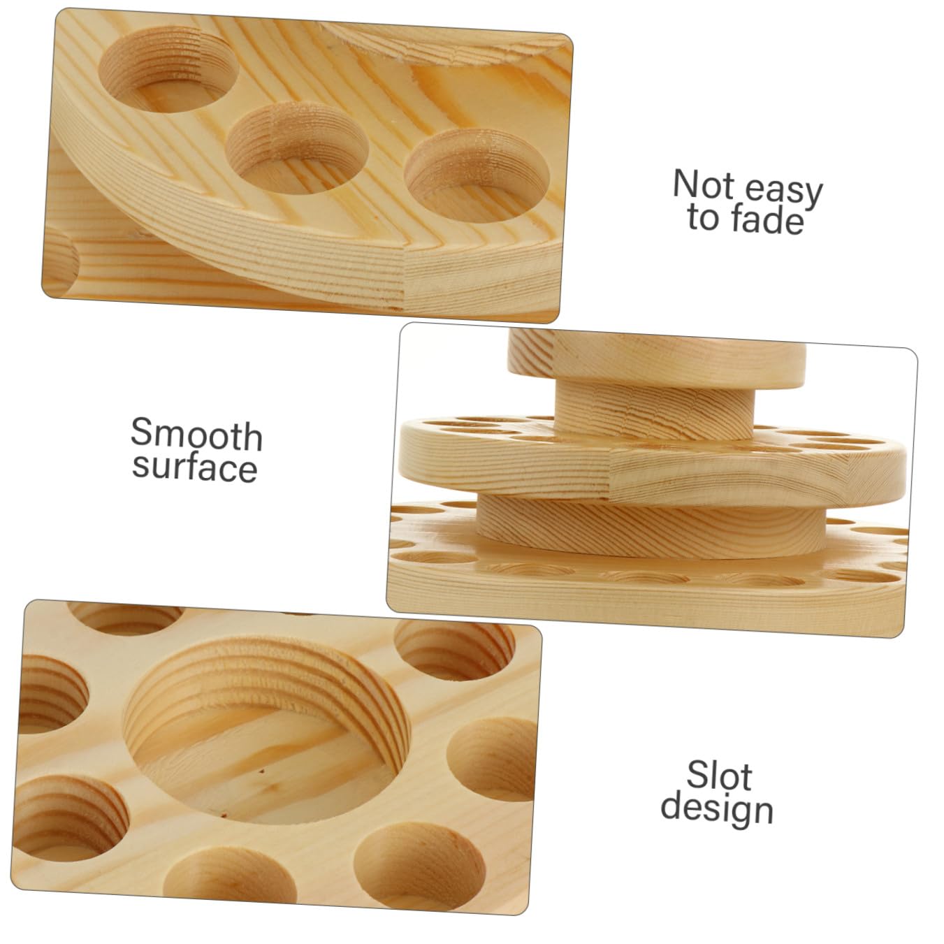 Veemoon Espositore per Oli Essenziali in Legno a 3 Livelli, Porta Bottiglie da 39 Scomparti, Organizer per Aromaterapia e Diffusori, Mensola Robusta per Casa e Presentazioni