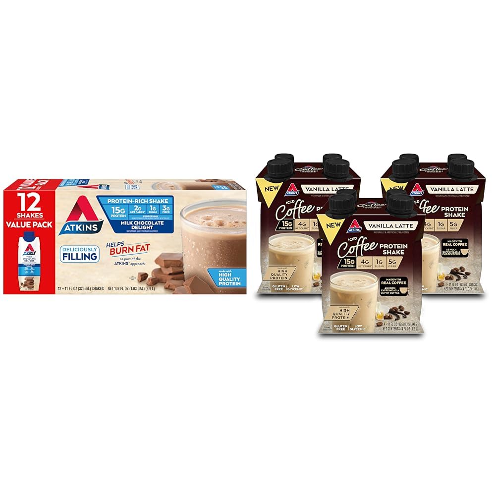 Amazon.com: Atkins Milk Chocolate Delight Protein Shake & Iced
