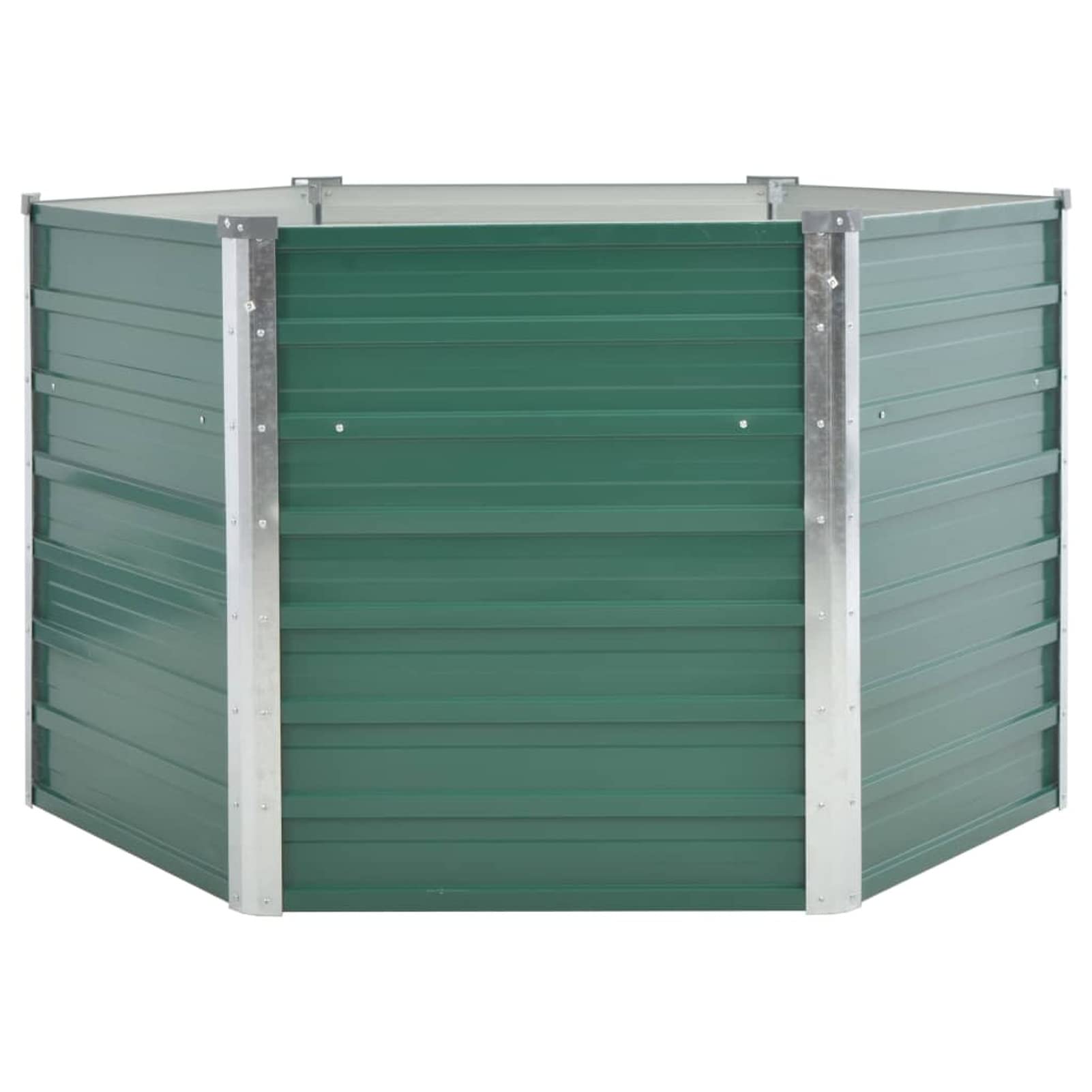 Arriate, Mesa De Cultivo, Huerto Domestico, Cultivo De Plantas Aromaticas, Arriate De Jardín, de jardín de Acero galvanizado Verde 129x129x77 cm