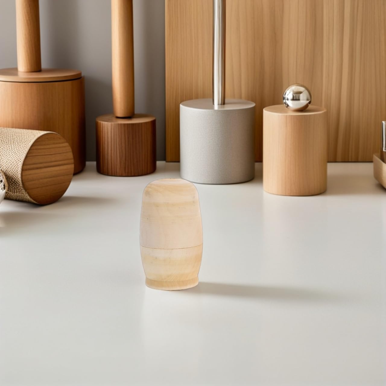 Abaodam 5sätze Holz-matroschka-rohlinge Zum Bemalen DIY-matroschka-Puppen Aus Holz Unbemalte Nistpuppen-rohlinge Sets Für Junge Mädchen Zum Bemalen Und Dekorieren Russische Holzpuppen Für