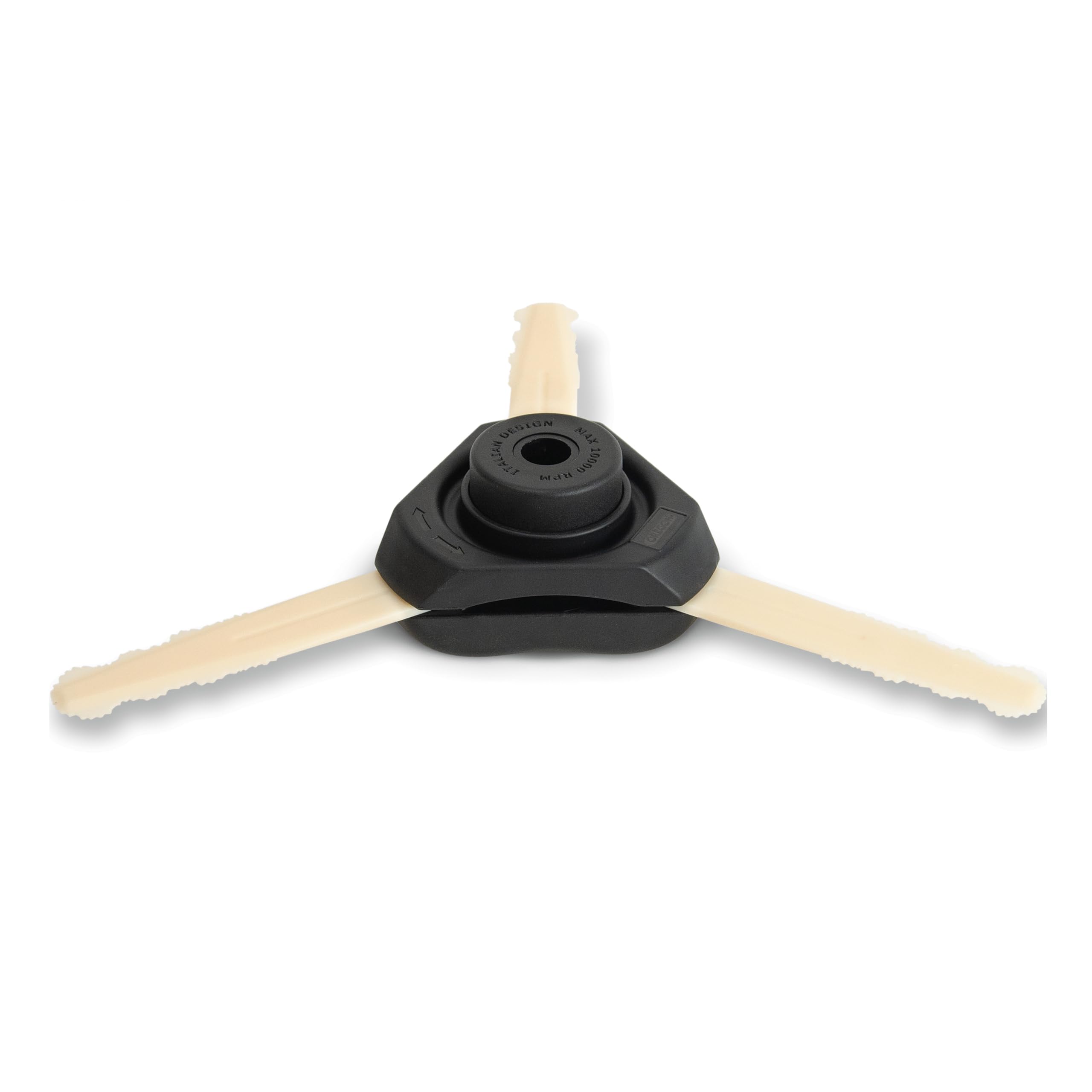 Oregon - Cabezal de Desbrozadora Universal de 3 Cuchillas para Hierba y Maleza, Apto para la Mayoría de las Desbrozadoras de Eje Recto, de Gasolina y Eléctricas como Stihl, Bosch, Ryobi, Worx y Más