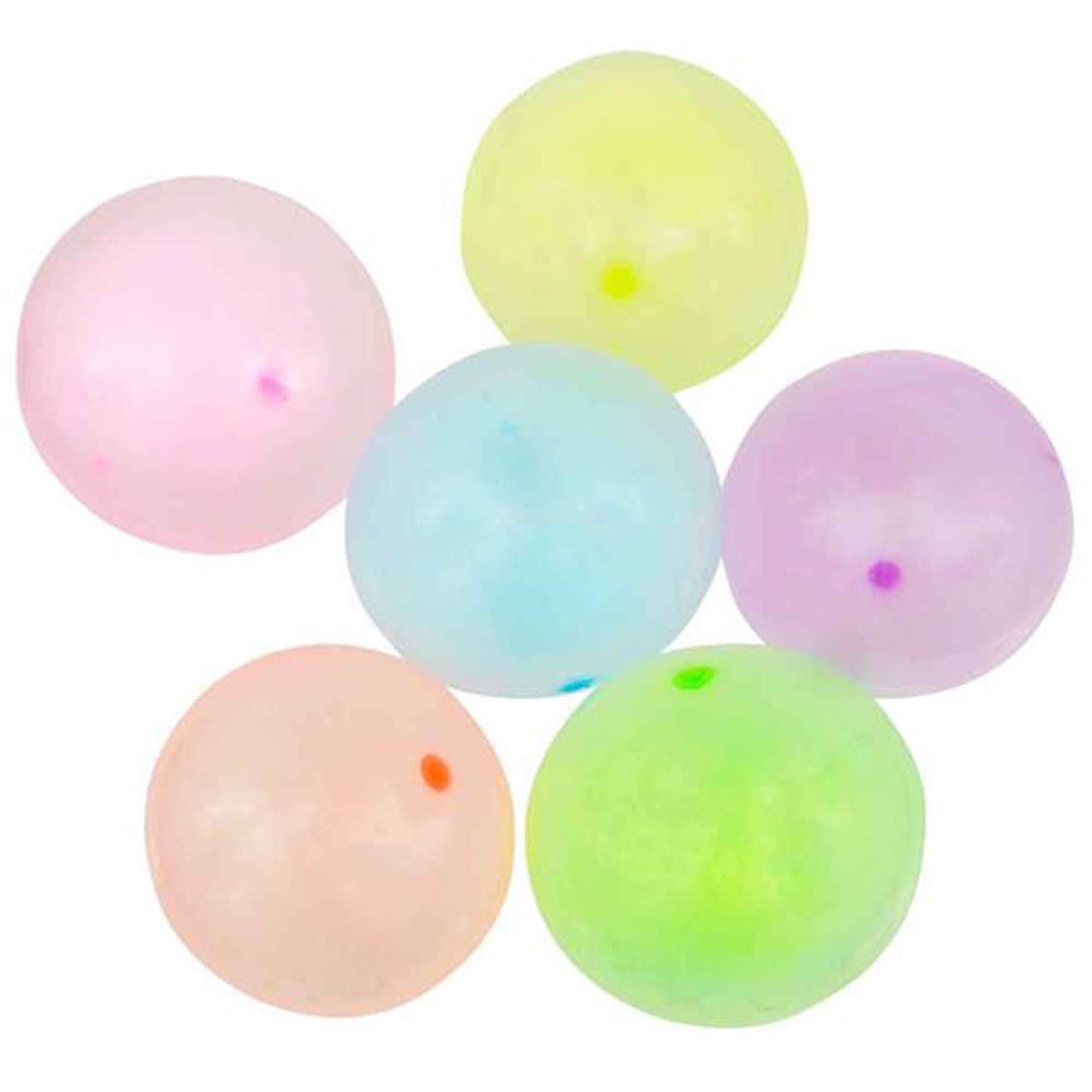 ArtCreativity Jelly Balloon Ball Set (12 Piece) | Fun Balloon Balls That Bounce & Stretch | Punch Balloons | Inflation Nozzles Included | Cool Party Favor for Kids/Gift Idea for Boys/Girls (6 Colors)