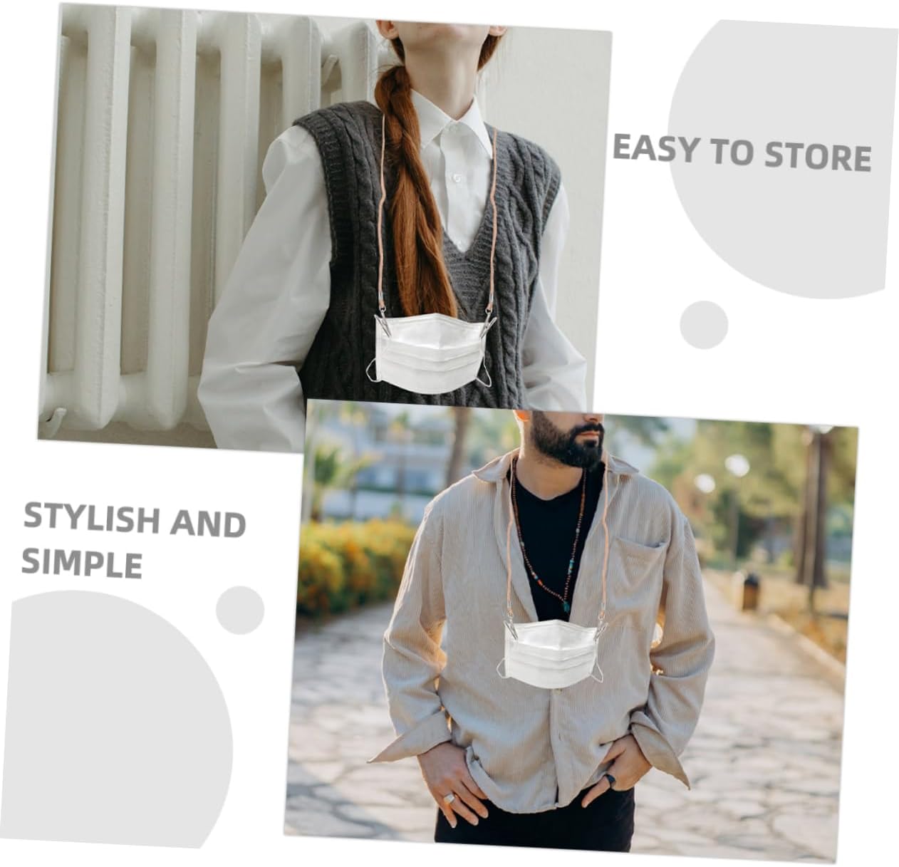 Kisangel 4pcs Napkin Clip Hat Chin Cord Removable Straps Cap Strap Adjustable for Travel Light Portable and Stylish