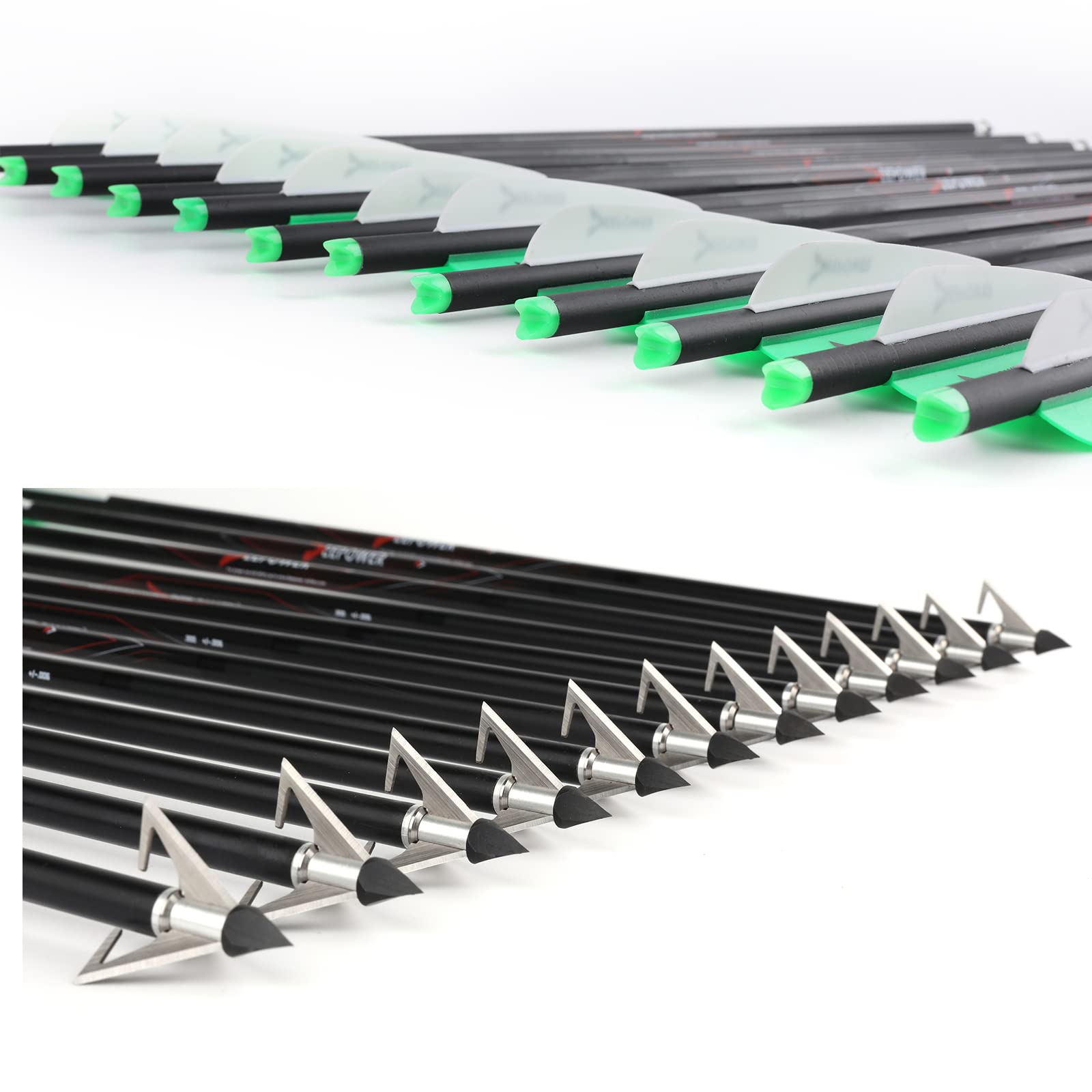 Carbon Express Maxima Triad XSD 300 6 PK Shafts, Fletched, Multi, One Size