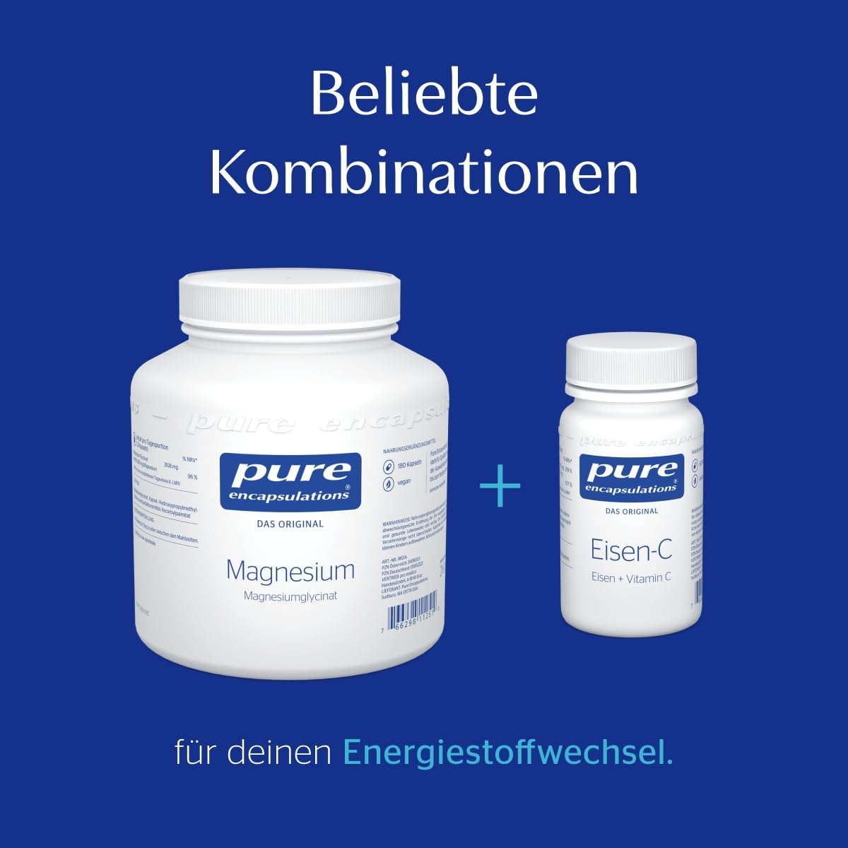 Pure Encapsulations Magnesiumglycinat |180 Kapseln (2 Monate Vorrat) | Organisch gebundenes Magnesium | Trägt zur Verringerung von Müdigkeit und Ermüdung bei | Sehr gut vom Körper aufgenommen