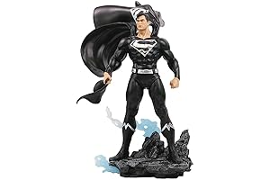 PureArts 1:8 Scale Superman (Black and Silver Version) Previews Exclusive Statue