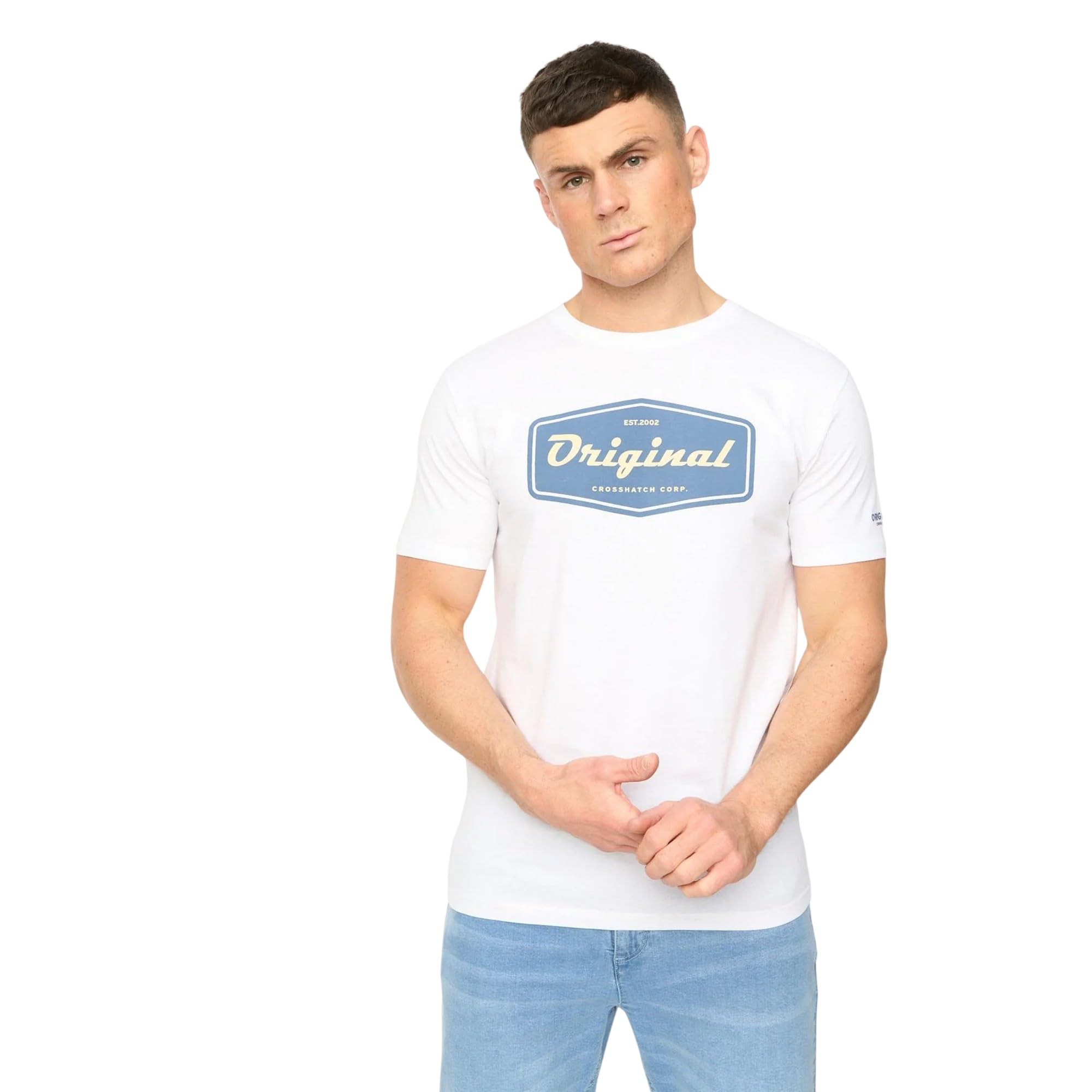 Crosshatch Tryplex Camiseta Hombre (Pack de 5)