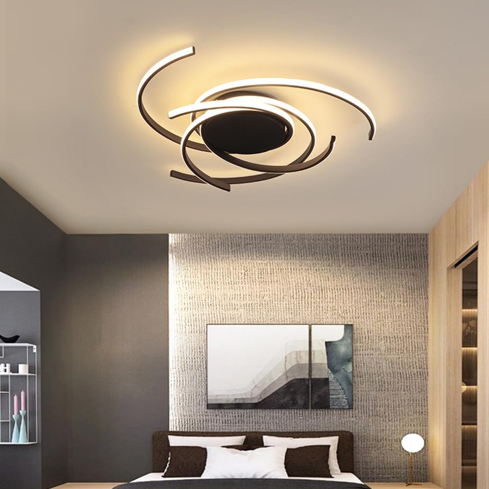 Nowoczesna, minimalistyczna, kreatywna lampa sufitowa do sypialni, nordycka salonu i gabinetu, aluminiowa lampa sufitowa, odpowiednia do restauracji, hotelu, biznesu, oprawa oświetleniowa.
