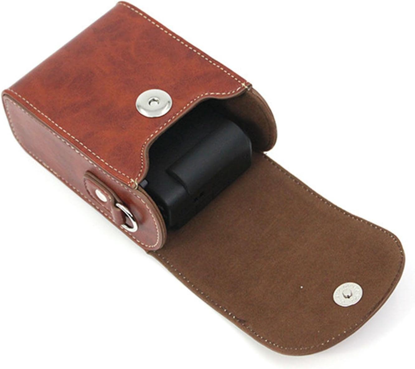 CALADNIS Golf Rangefinder Leather Bag Camera Case Universal Waterproof for Gr3 LX10 Coffee