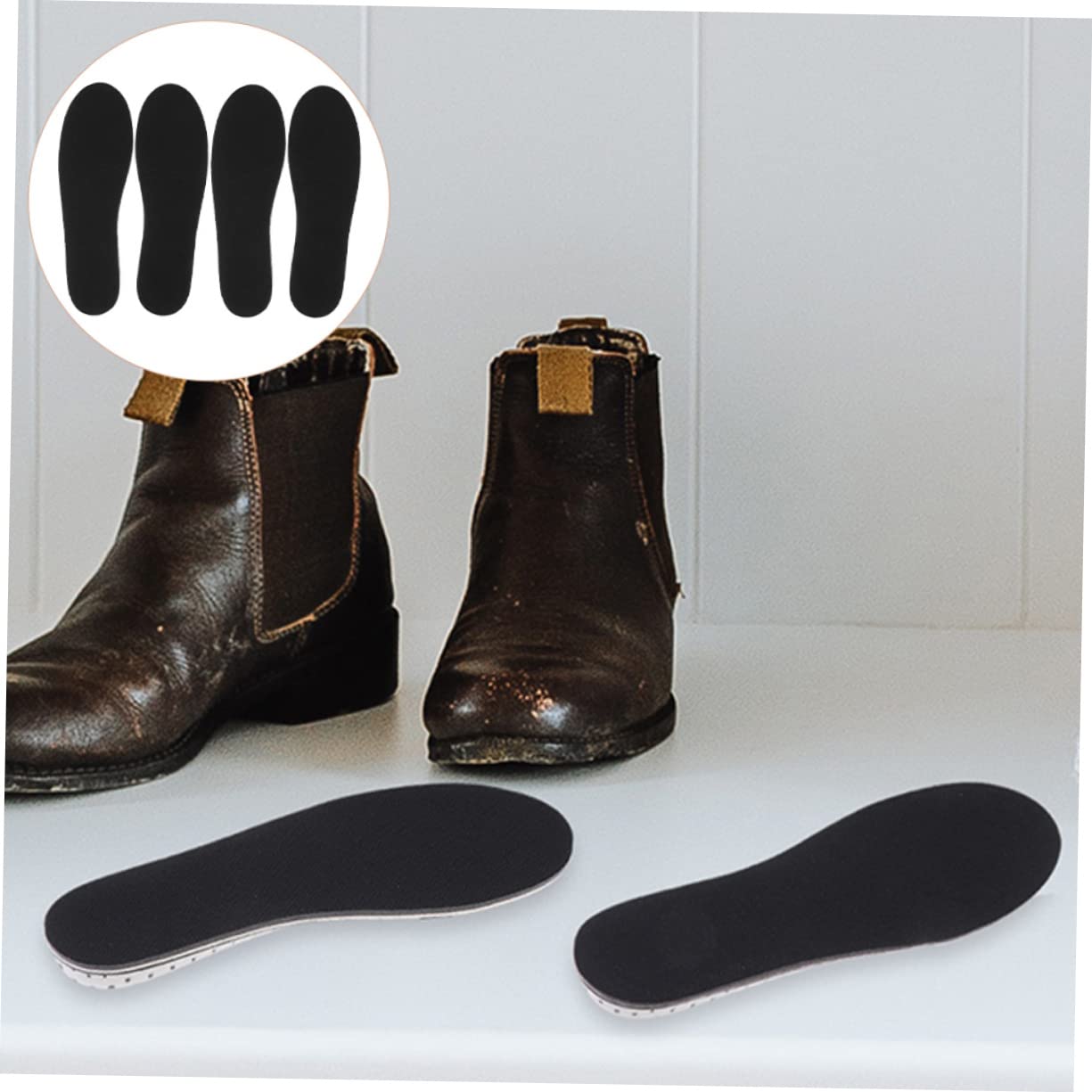 FRCOLOR 6 Paar Unsichtbare Innen Booster Pad Gel Einlegesohlen Booster Einlegesohlen Herren Unsichtbare Höhenschuhe Für Herren Erhöhtes Polster Fersenkissen Schuhe