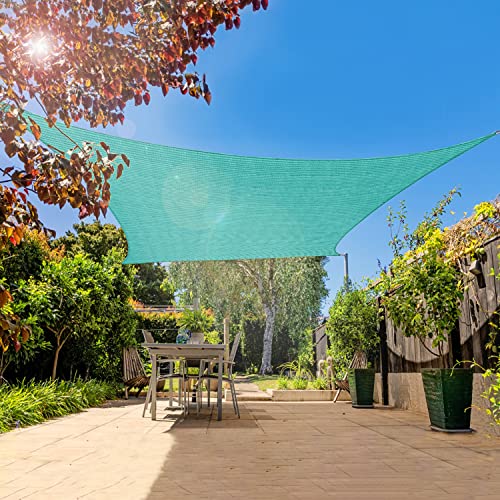 16x20rectanglesunshadesailscanopyuvblockforpatiodeckpergolayardlawnoutdooractivitiesturquoise  Urban Country Home Decor 16 x 20 rectangle sun shade sails canopy uv block for patio deck pergola yard lawn outdoor activities turquoise  urban country home decor