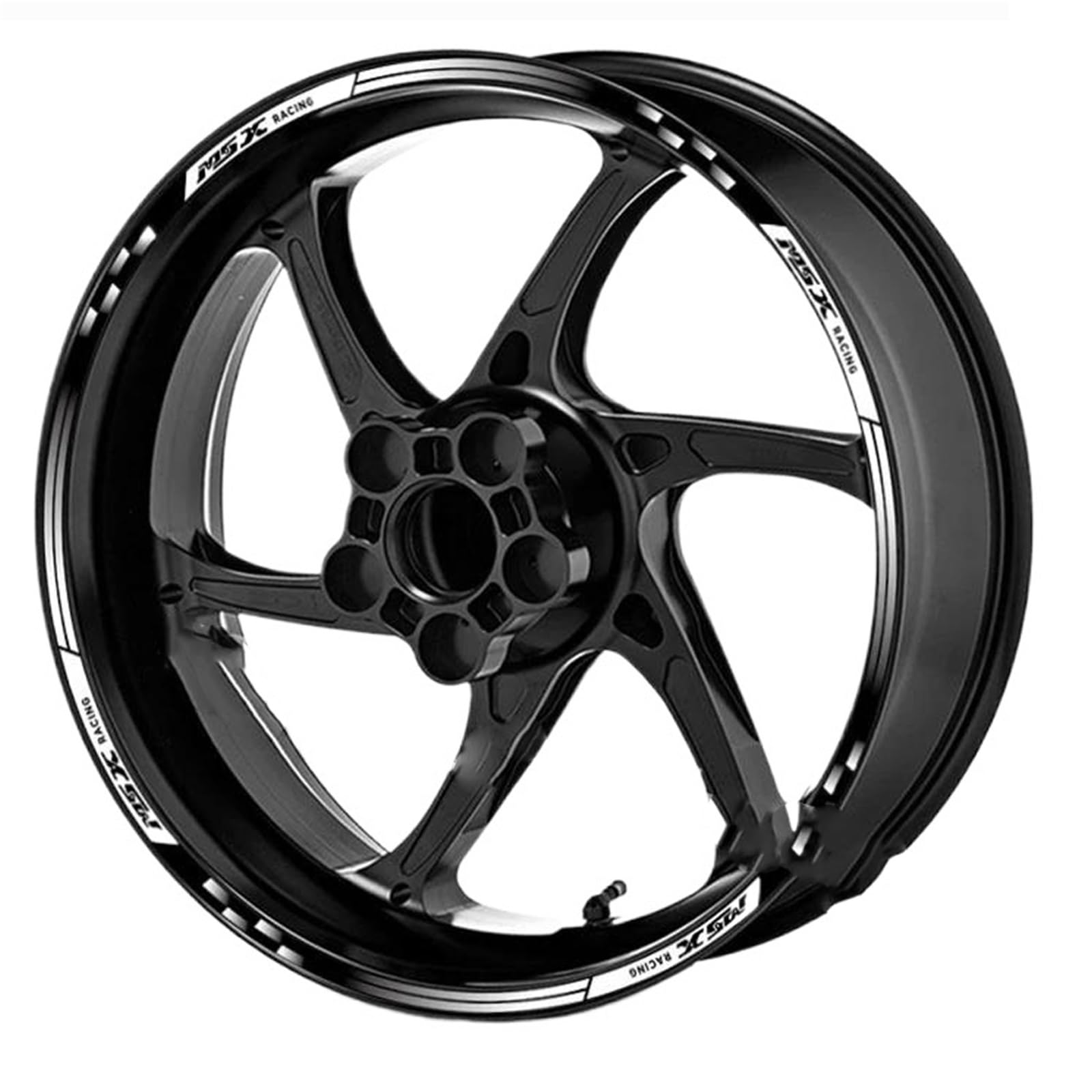 Decorative Stickers for H-onda MSX125 SF MSX 125 Grom Msx125 Motorcycle Reflective Wheel Hub Sticker Rim Decal Stripe Tape Waterproof Accessories(White)